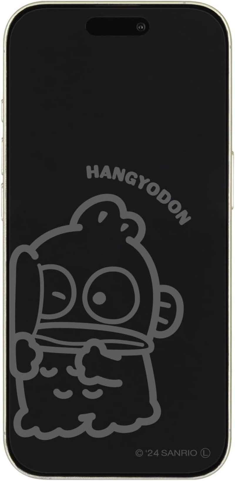 Gourmandies Sanrio Characters Iphone 16/15 / 15 Pro / 14/14 Pro / 13/13 Pro Glass Screen Protector Hangyodon SANG-479HG image number 2