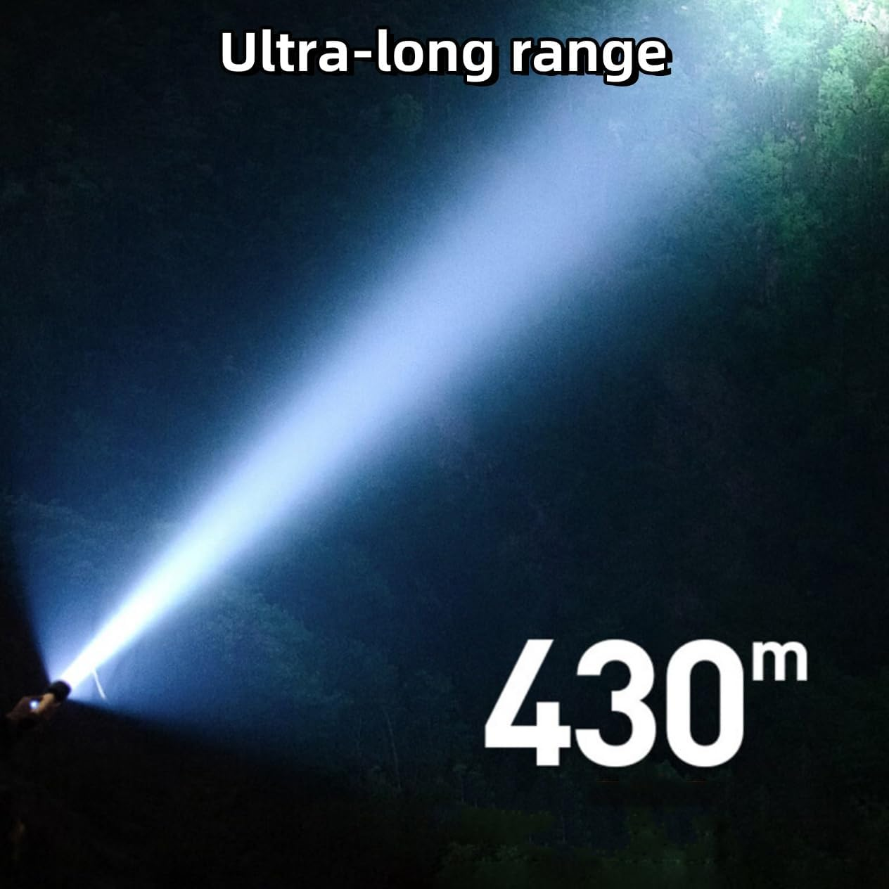 Rechargeable Flashlights 10000 Lumens, Handheld Tactical Torch, Led Flashlight for Home, Tactical Flashlight for Emergencies,4 Modes, IPX5 Waterproof, Super Bright Torch for Camping,Outdoor image number 3