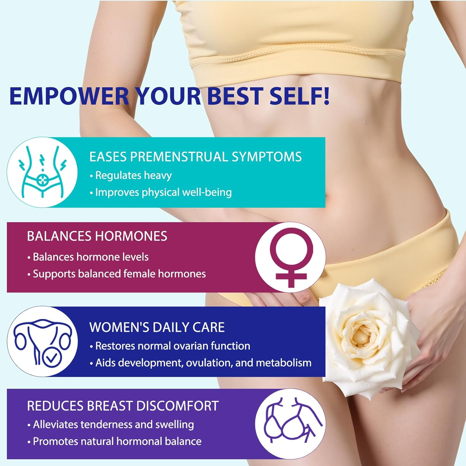 Progesterone Cream 120Ml, with Naturals Wild Yam & Dang Gui - Feminine Estrogen Hormonal Balance Cream, Hormone Care Moisturiser, Vegan Formula image number 1