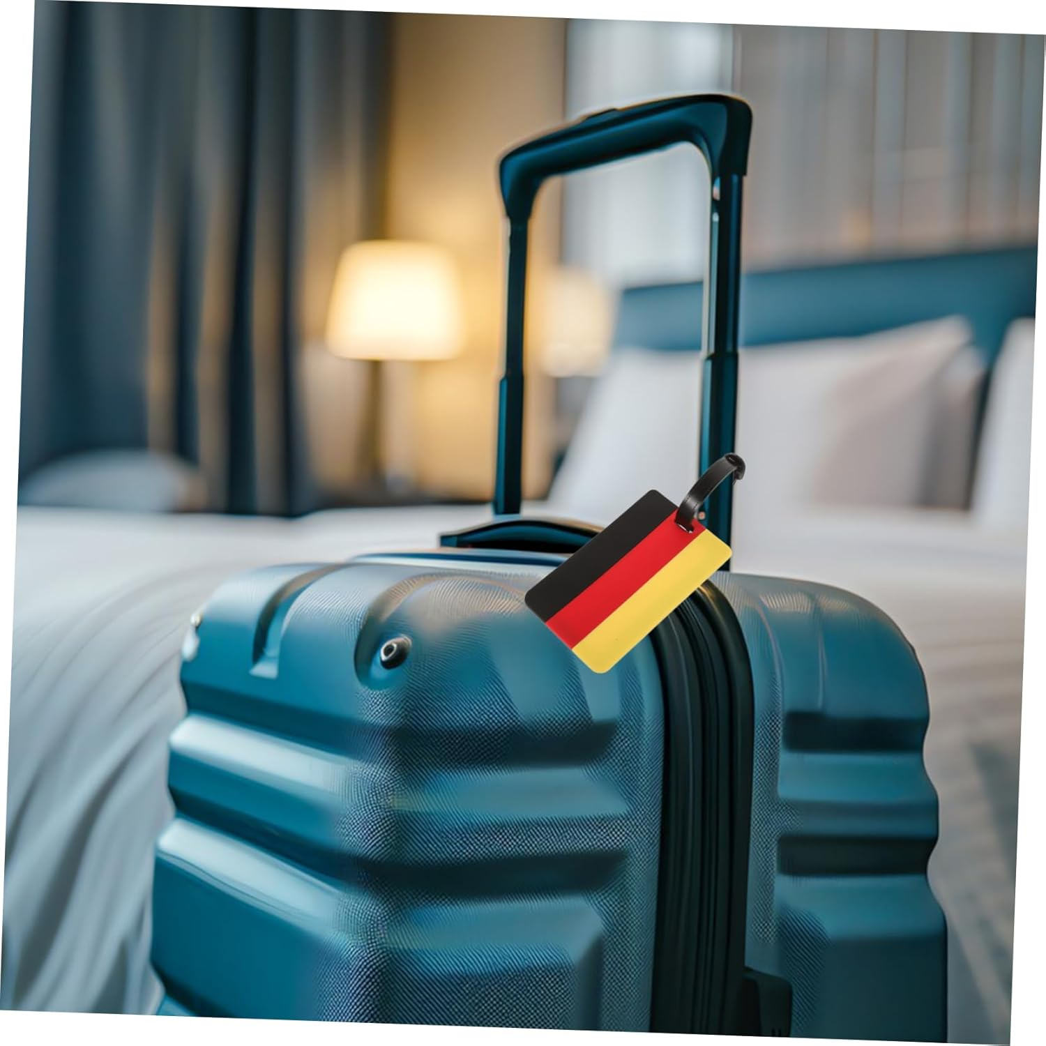 COLLBATH 2Pcs Luggage Tags Travel Suitcase Labels Flag Luggage Tag Suitcase Boarding image number 6