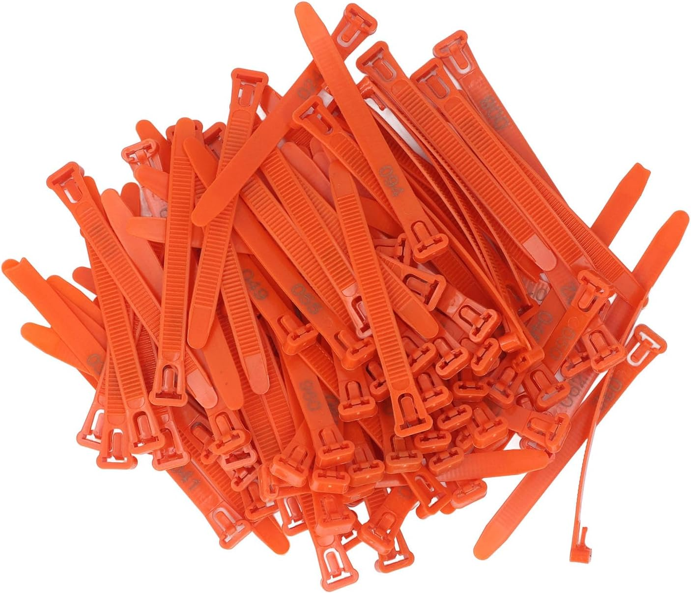 Generic Chicken Leg Rings, 1 to 100 Numbered, Red, Poultry Bands, 100 Count