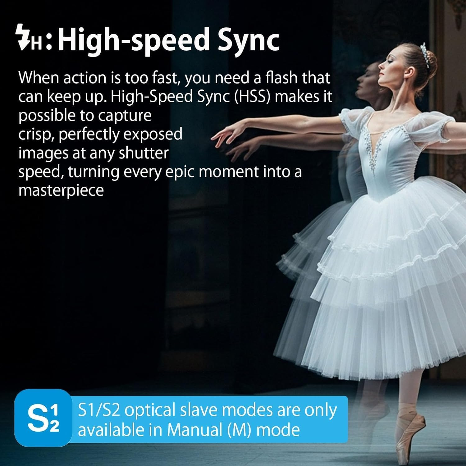 Godox It30Pro S TTL Mini Flash for Sony Camera, Godox It30 Pro S 2.4G HSS 1/8000S TTL Wireless Flash Compatible with Sony A7III A7IV A7R A7S A7 A7-II A7-III A7R-II A7R-III A6400 A6300 A6000 (Black) - Silver image number 2