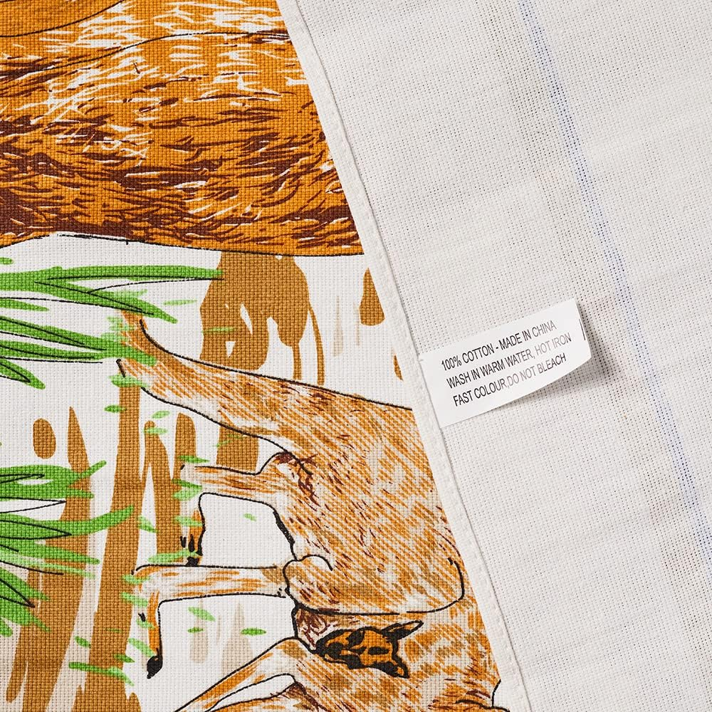 Printed Tea Towels 5Pcs 100% Cotton Floral Birds Print Australia Themed Dishtowel Set 48X80Cm for Australian Souvenirs Amazon,Christmas,Friend Gift (Random) image number 6