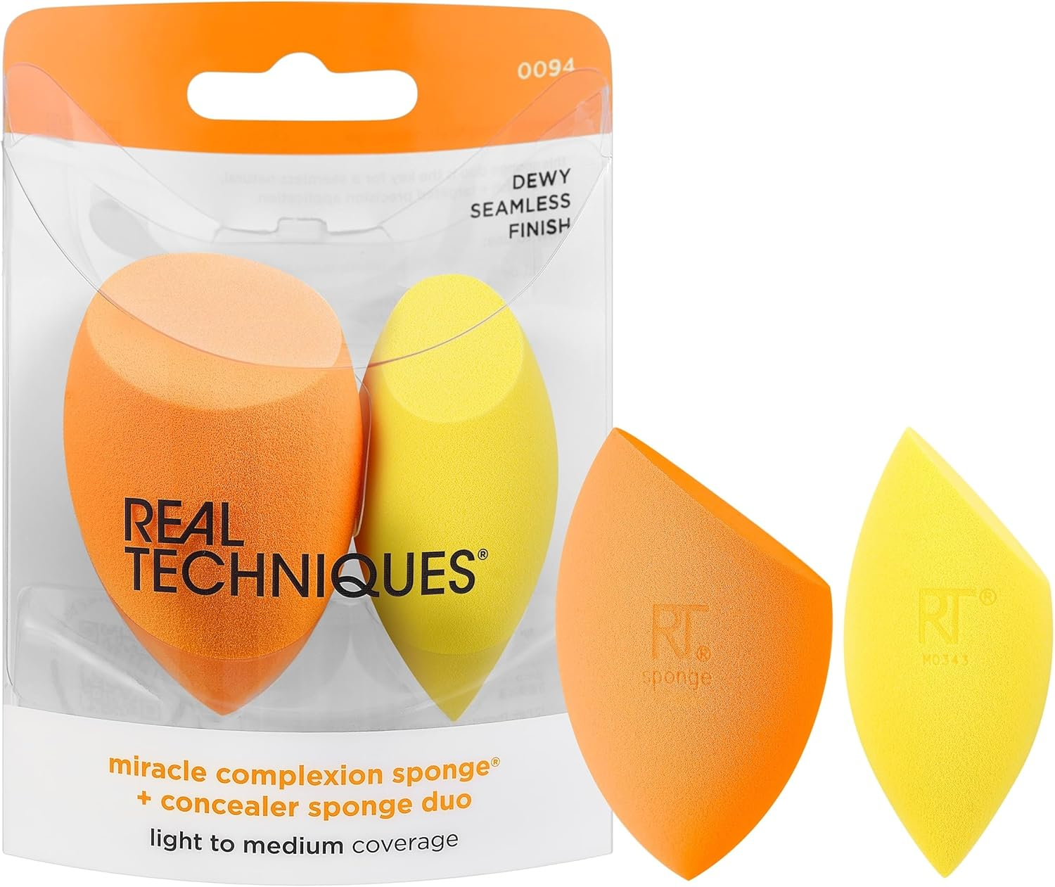 Real Techniques Miracle Complexion Sponge plus Concealer Sponge Duo image number 4
