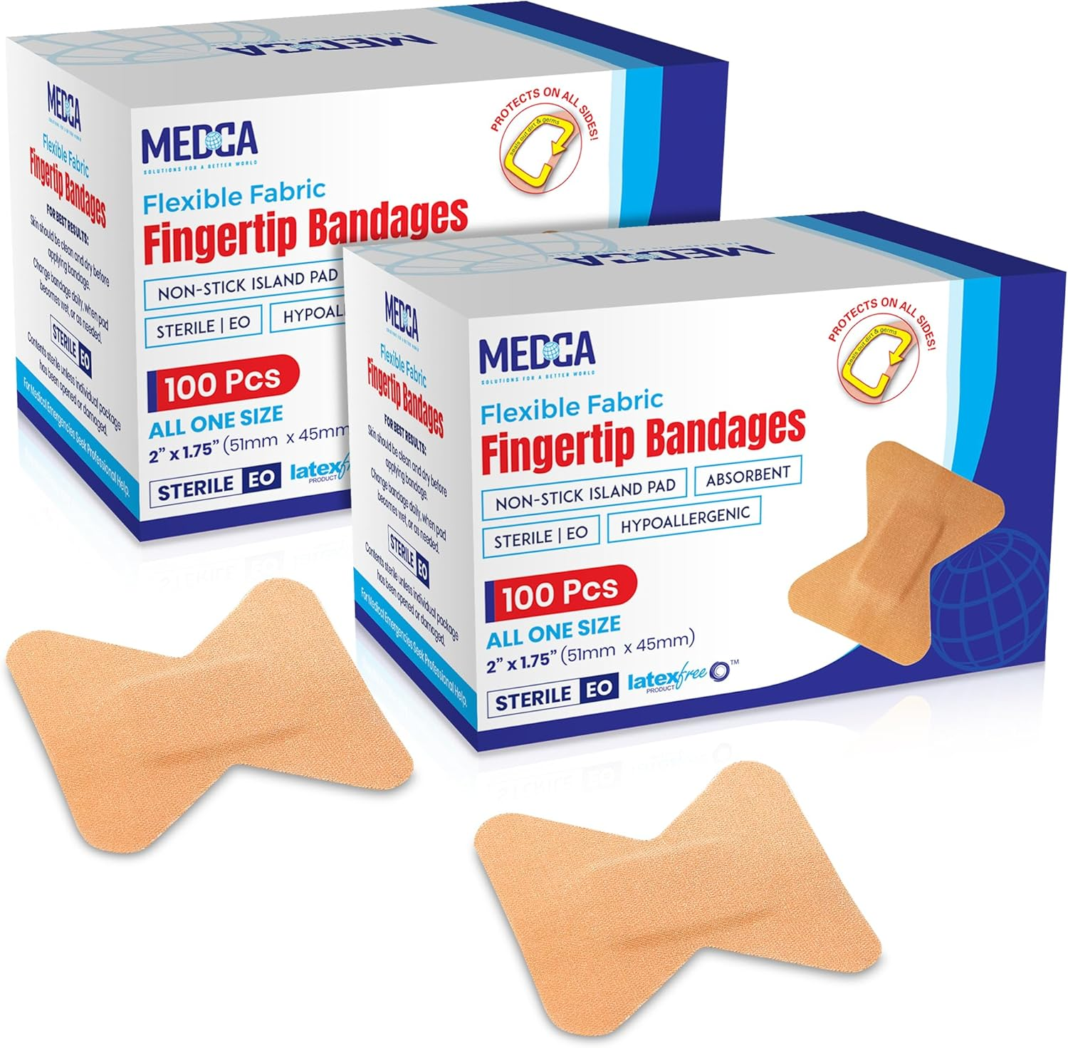 Flexible Fabric Bandages - Flex Fabric Adhesive Bandages Finger-Tip Bandages for Finger Care and to Protect Wounds from Infection - (200 Count) image number 6