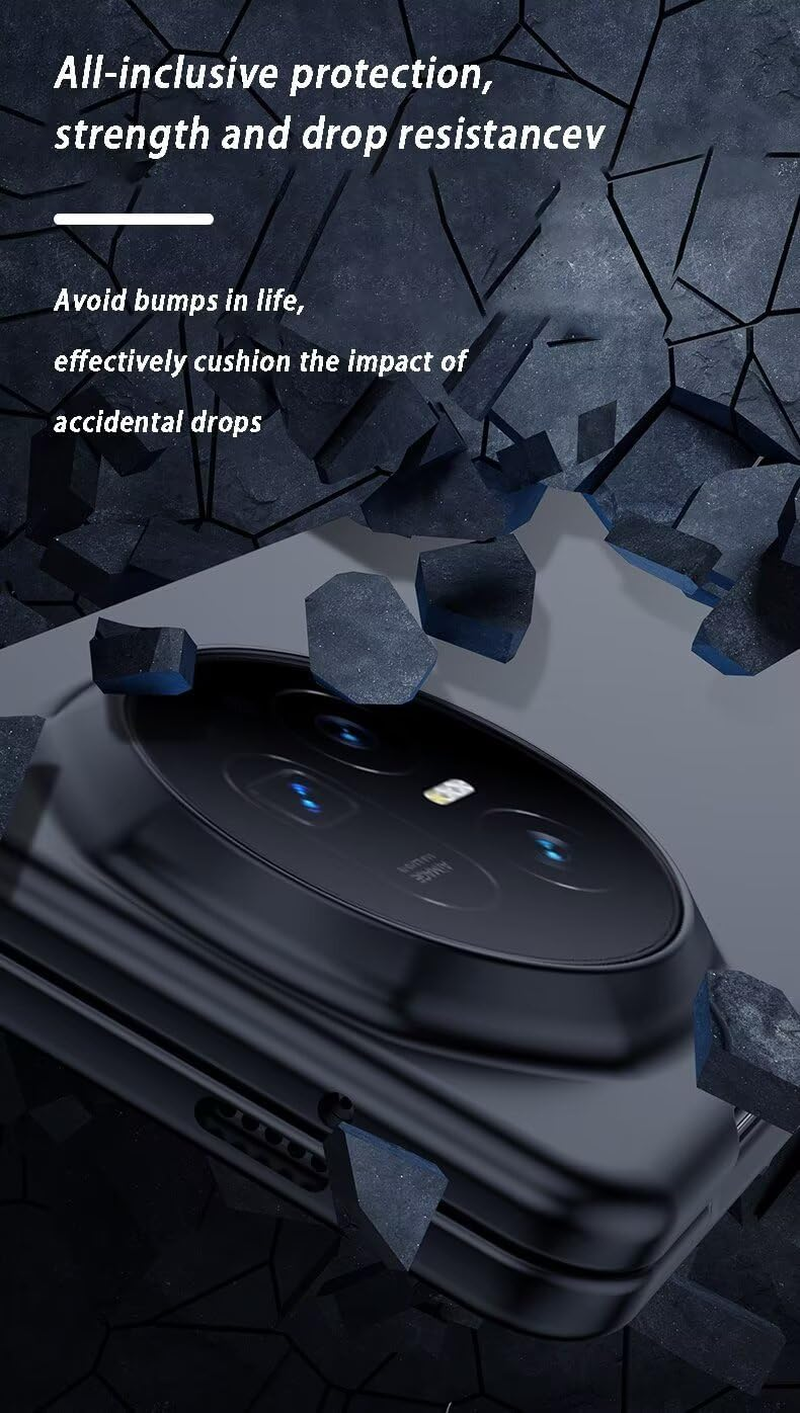 EASSGU Silicone Case Suitable for Honor Magic V5 (7.95 Inches), Skin-Friendly and Hard PC Protective Case against Drops and Scratch-Resistant - Dark Green image number 3