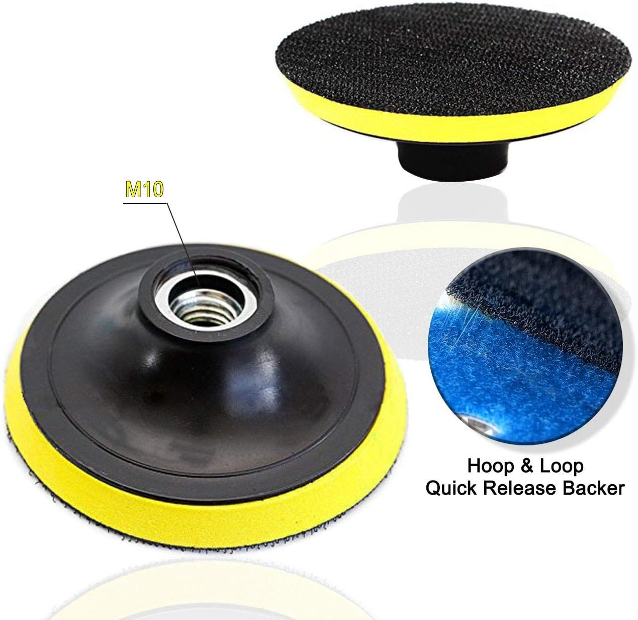 11Pcs 3 Inch 80Mm Polishing Pads Kit Wet/Dry for Stone Concrete Marble Polishing Use Grinding Discs Set image number 2