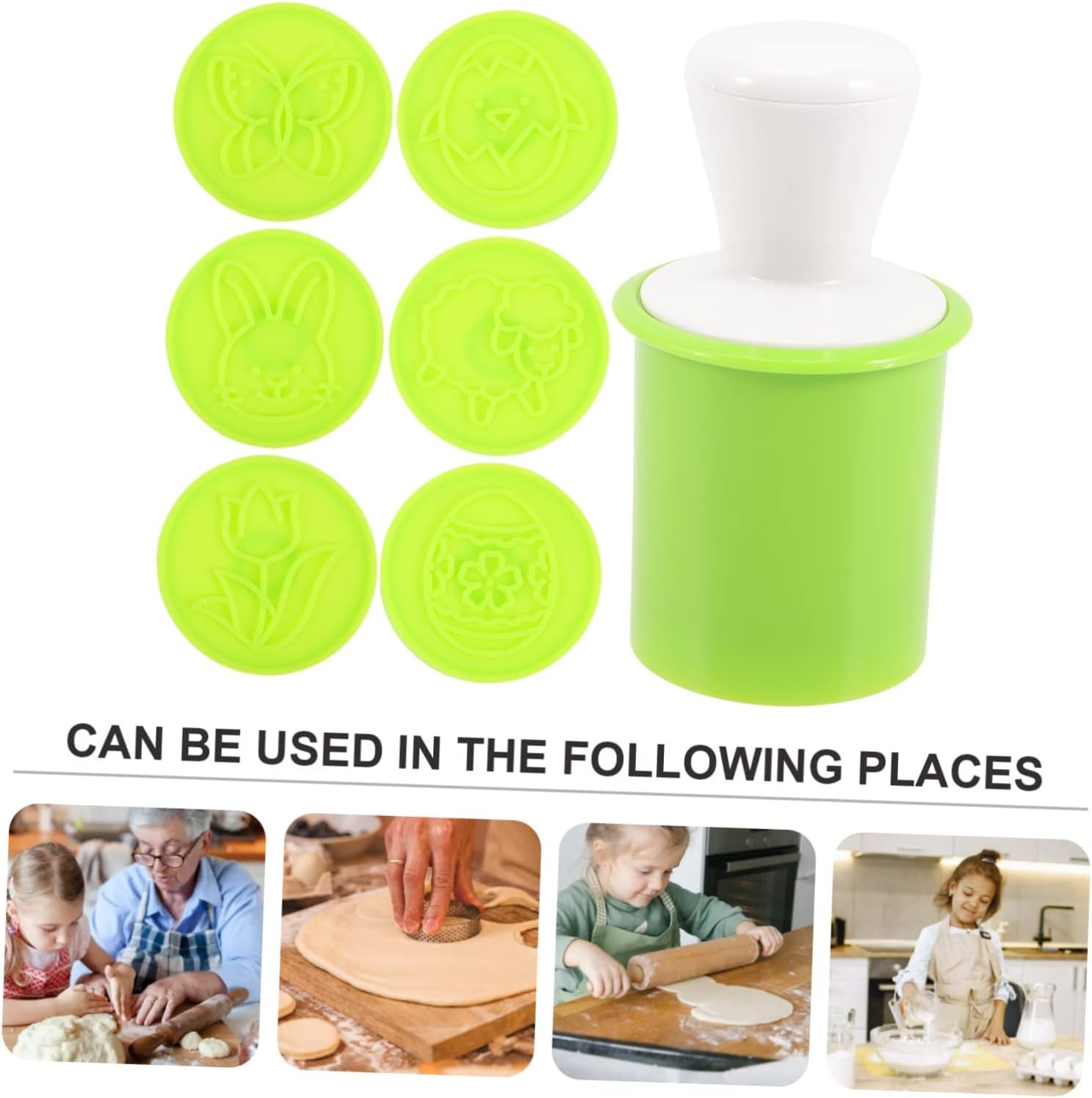 Unique Easter Theme Cookie Mold Plastic DIY Cookie Cutters Reusable Biscuit Mold for Baking and Home Use image number 3