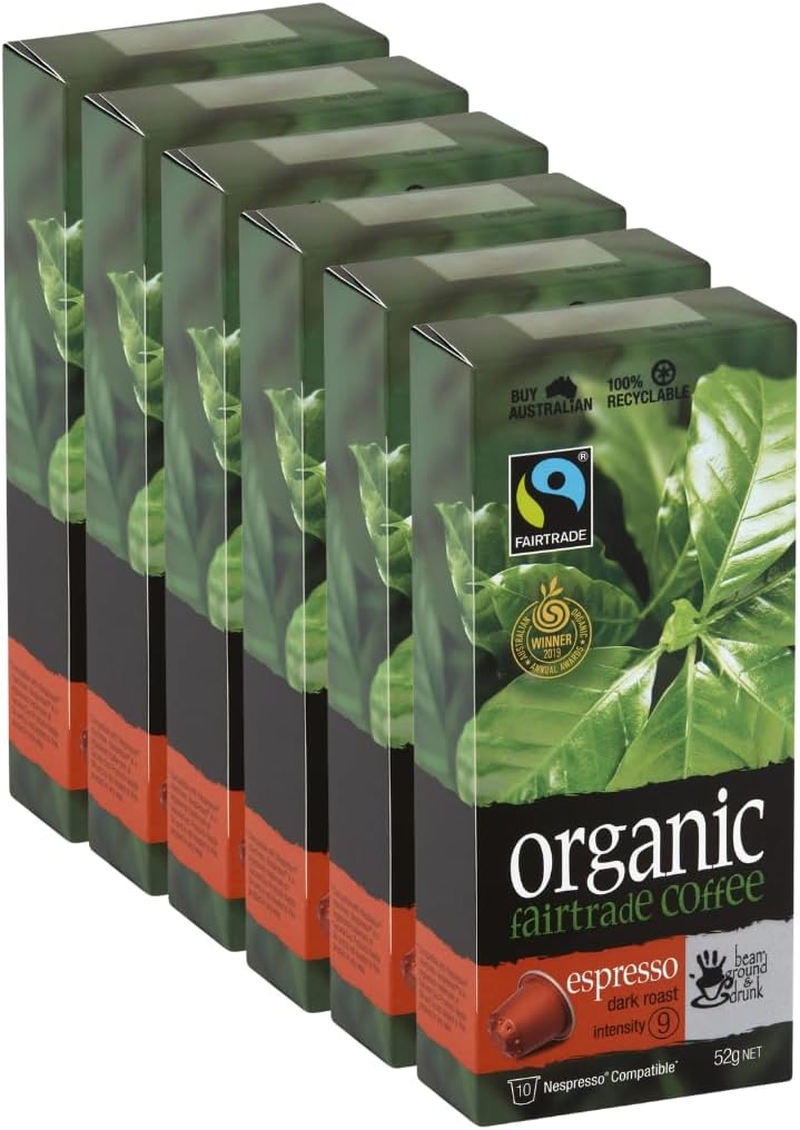 Bean Ground & Drunk Organic Fairtrade Espresso Coffee 10 Aluminium Capsules image number 1