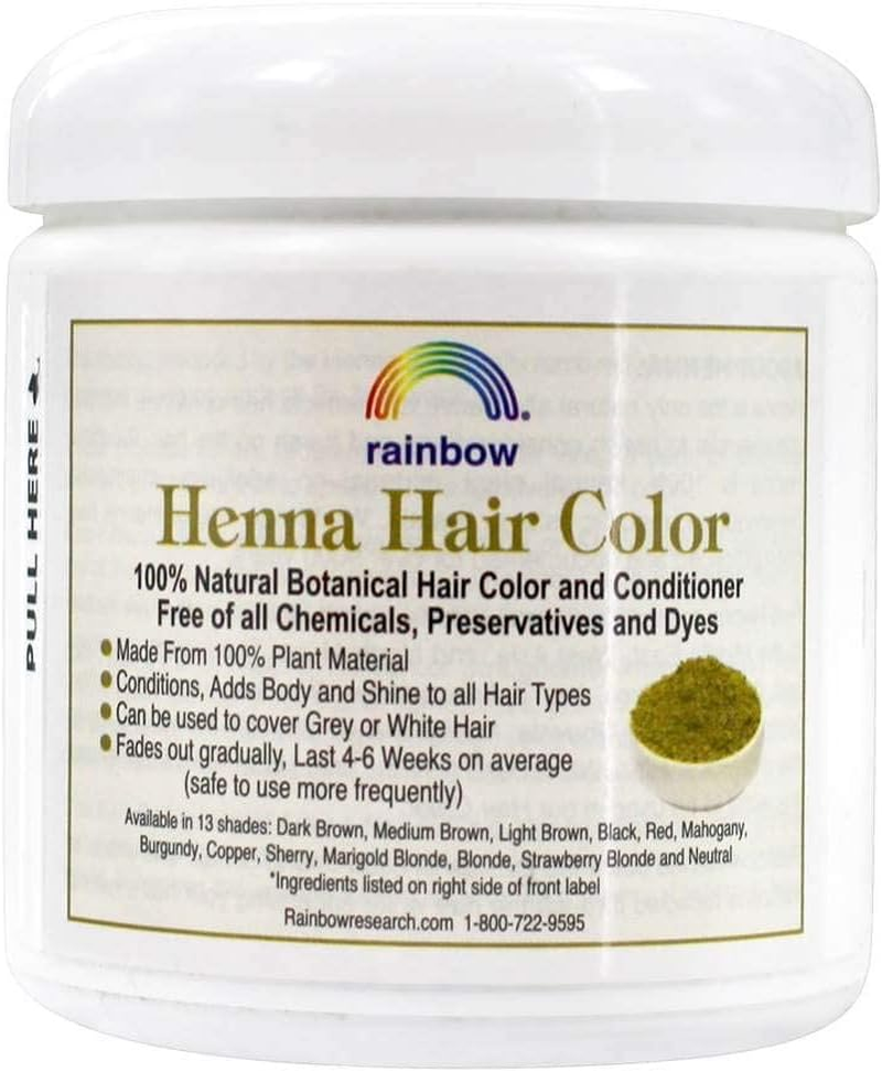 Rainbow Research Henna Persian Black (Deep Ebony) Hair Colour & Conditioner-4 Powder image number 5
