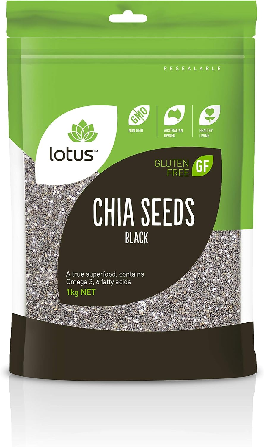 Lotus Black Chia Seeds 1Kg, image number 1