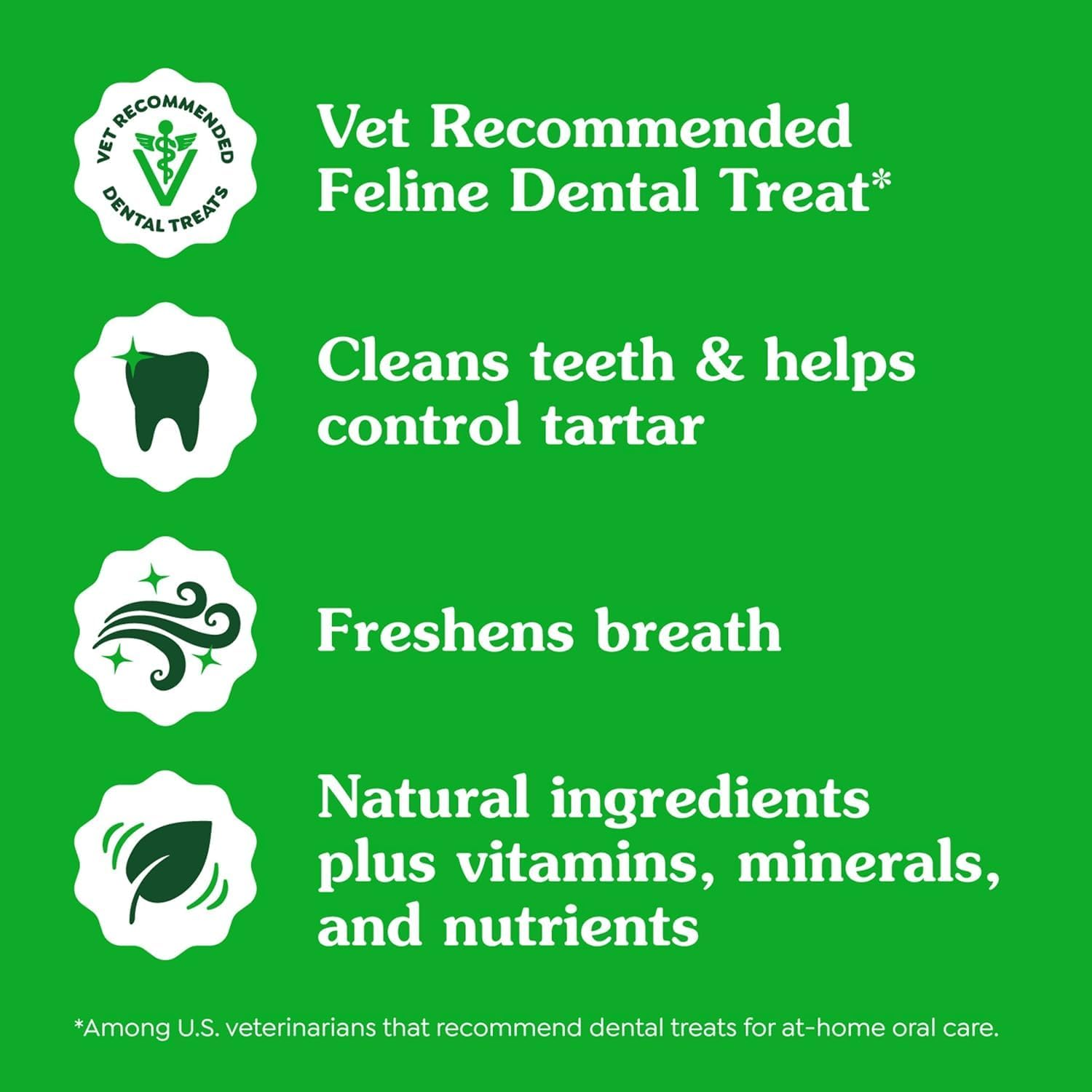 Greenies Feline Dental Cat Treat Salmon Flavour 60G Bag, One Size and Temptations Cat Treat, Seafood Medley 85G Bag X 6 Pack - Bundle Pack image number 6