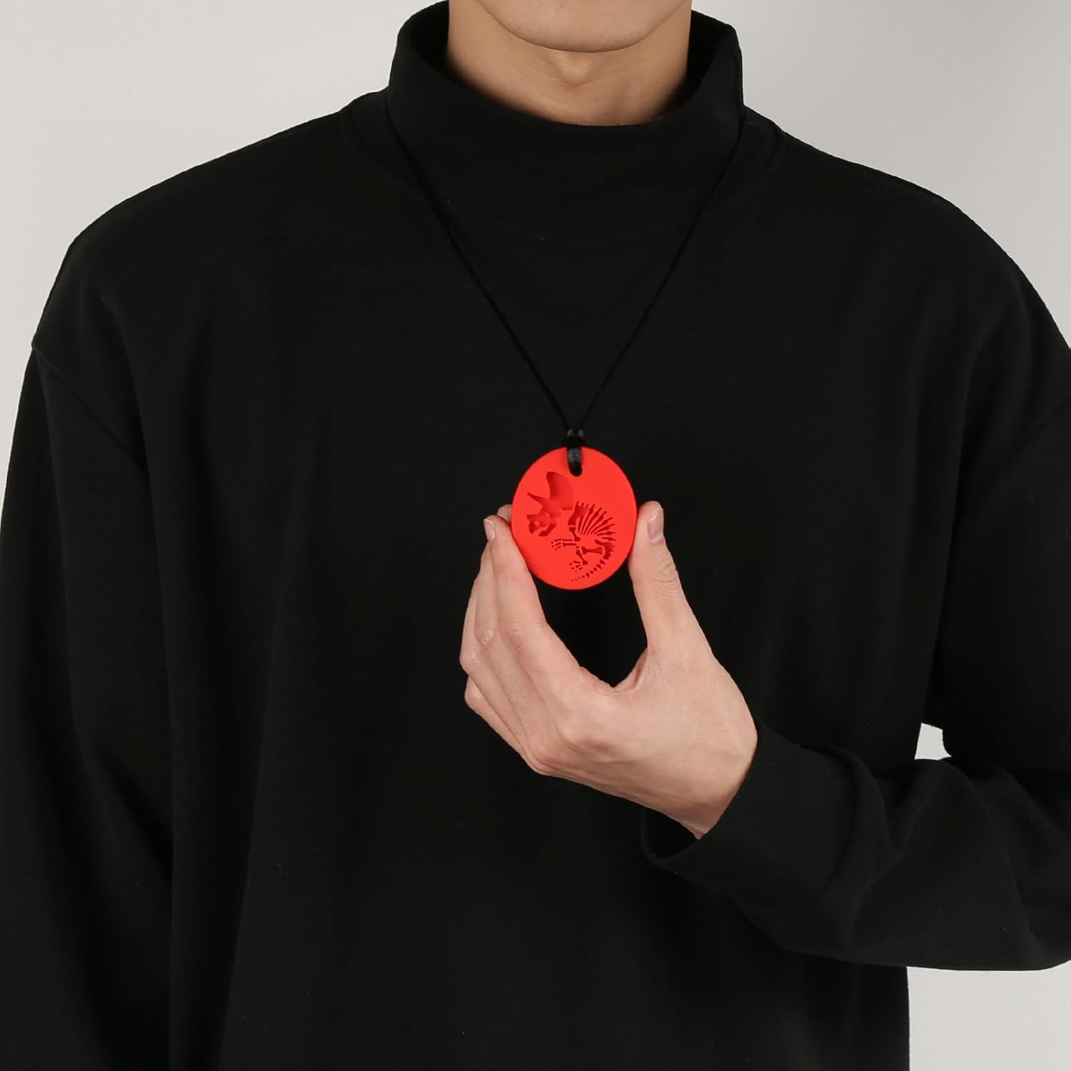 MR.TIMELAG Chew Necklace, 4 Pack Sensory Chew Necklace Bundle for Kids with Teething, ADHD, Autism, Oral Motor Chewy Teether, for Boys&Girls,Silicone Necklace Made from Food Grade Silicone Safety image number 1