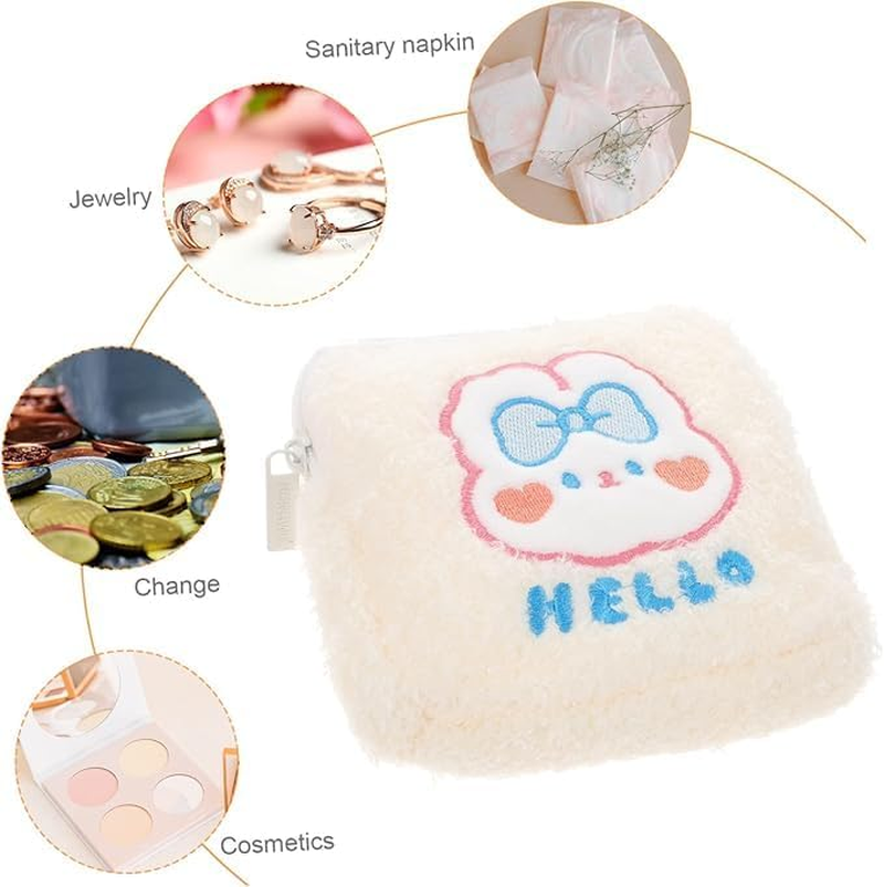 Crovakeu 1 Pcs Sanitary Napkin Storage Bag, Stylish Discreet Travel Period Bag with Zipper, Portable Container for Women & Girls image number 4