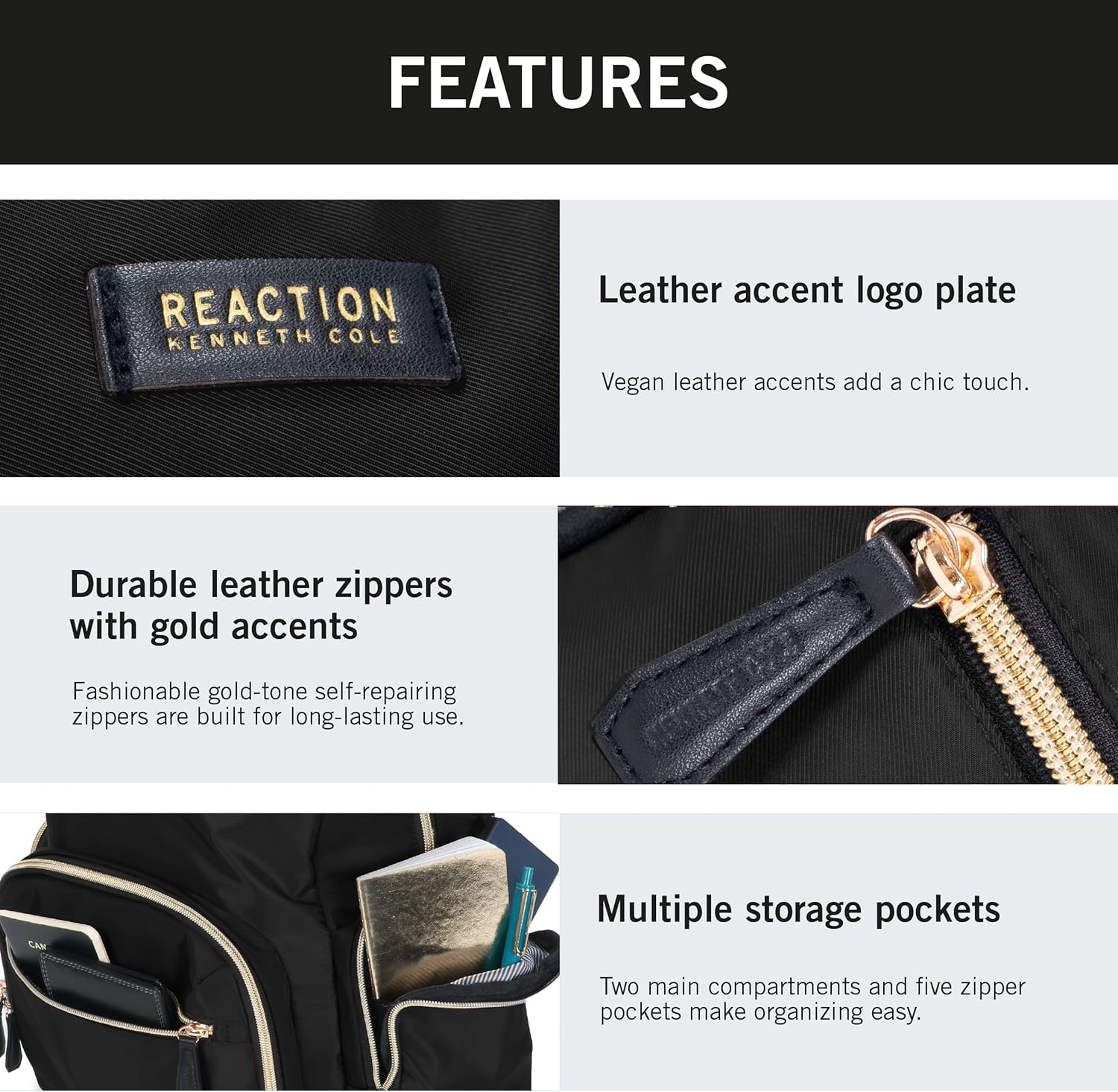 Kenneth Cole REACTION Sophie Silky Nylon 15.6" (Rfid) image number 4