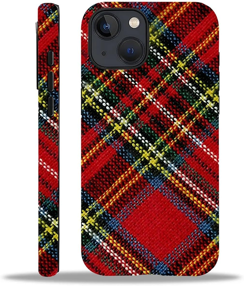 DAIZAG Case Compatible with Iphone 14 Pro Max,Durable Shock Protection Cover for Girl Women,Christmas Tartan Plaid