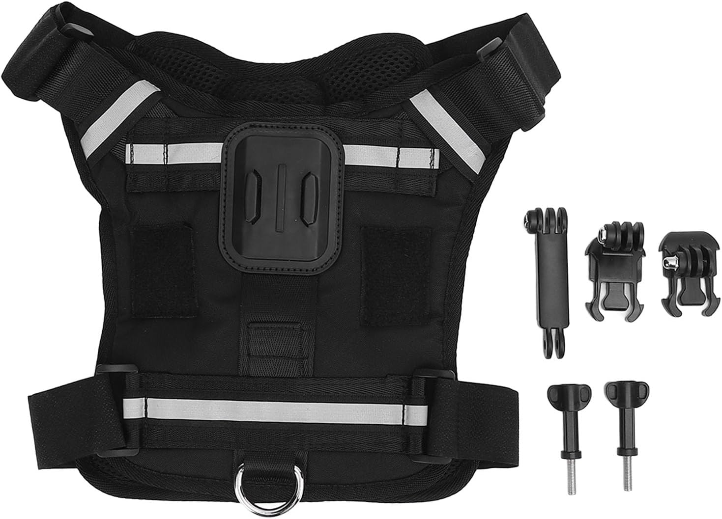 Dog Harness Mount for Action Camera, Nylon Pet Chest and Back Fixation Vest Harnesses for Large Medium and Small Dogs image number 3