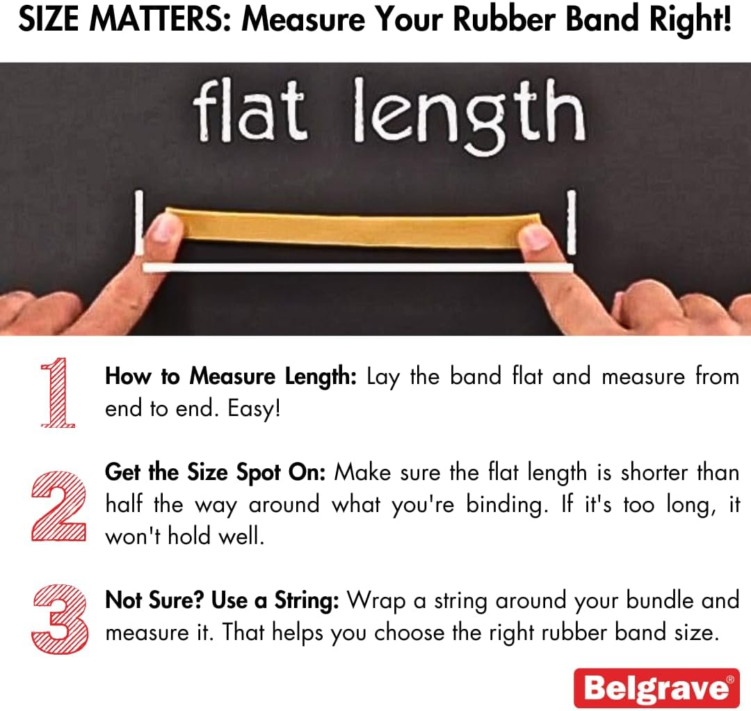 Belgrave, Rubber Bands, Size 12, 44 X 1.5Mm, 500Gm, in a Bag image number 1