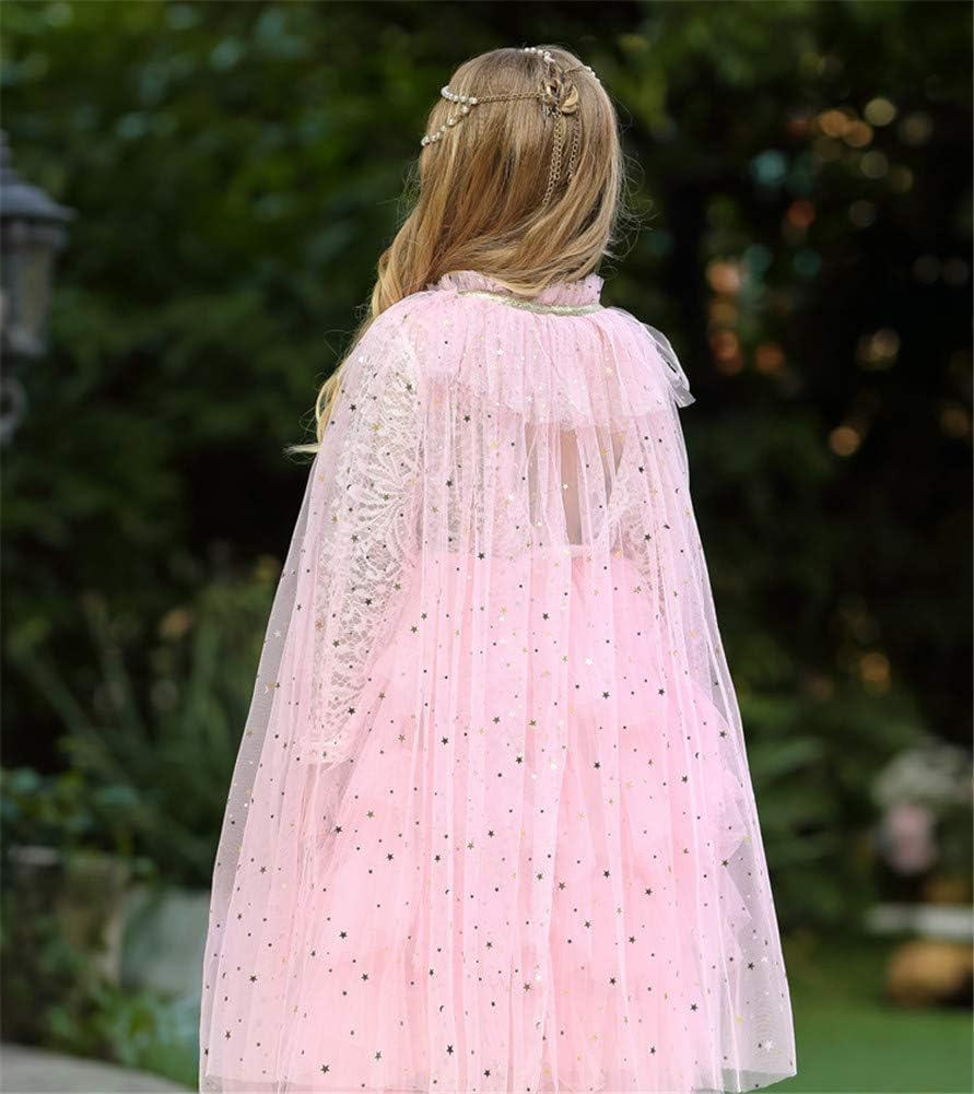 Rainbow Cape Cloak for Girl Princess image number 2