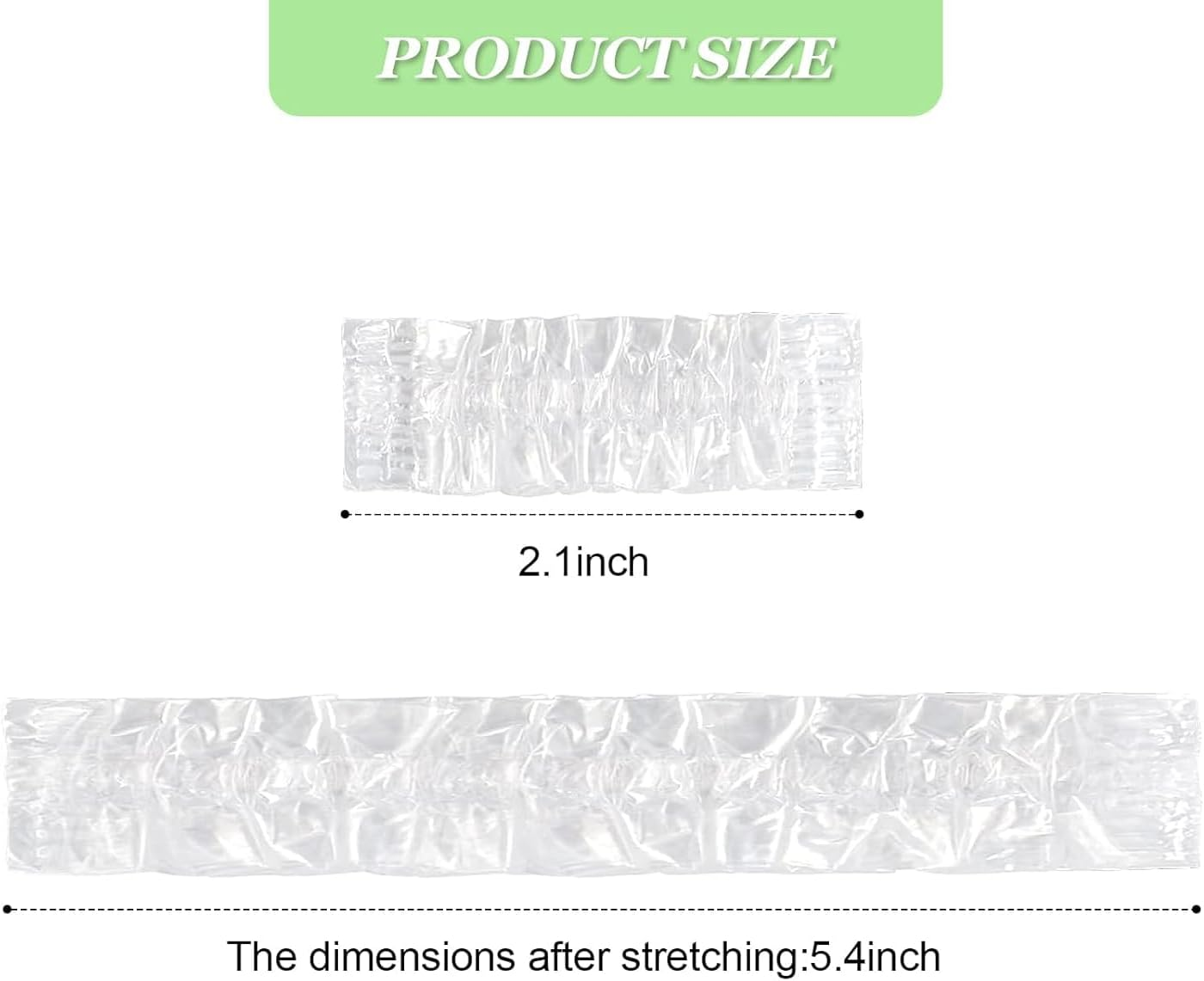 Gragra 100 Pcs Clear Disposable Ear Covers, Caps Disposable Elastic Clear Shower Water Ear Covers, for Bathing, Hair Colouring and Beauty Treatments, Spa Home Use Hotel and Hair Salon image number 4