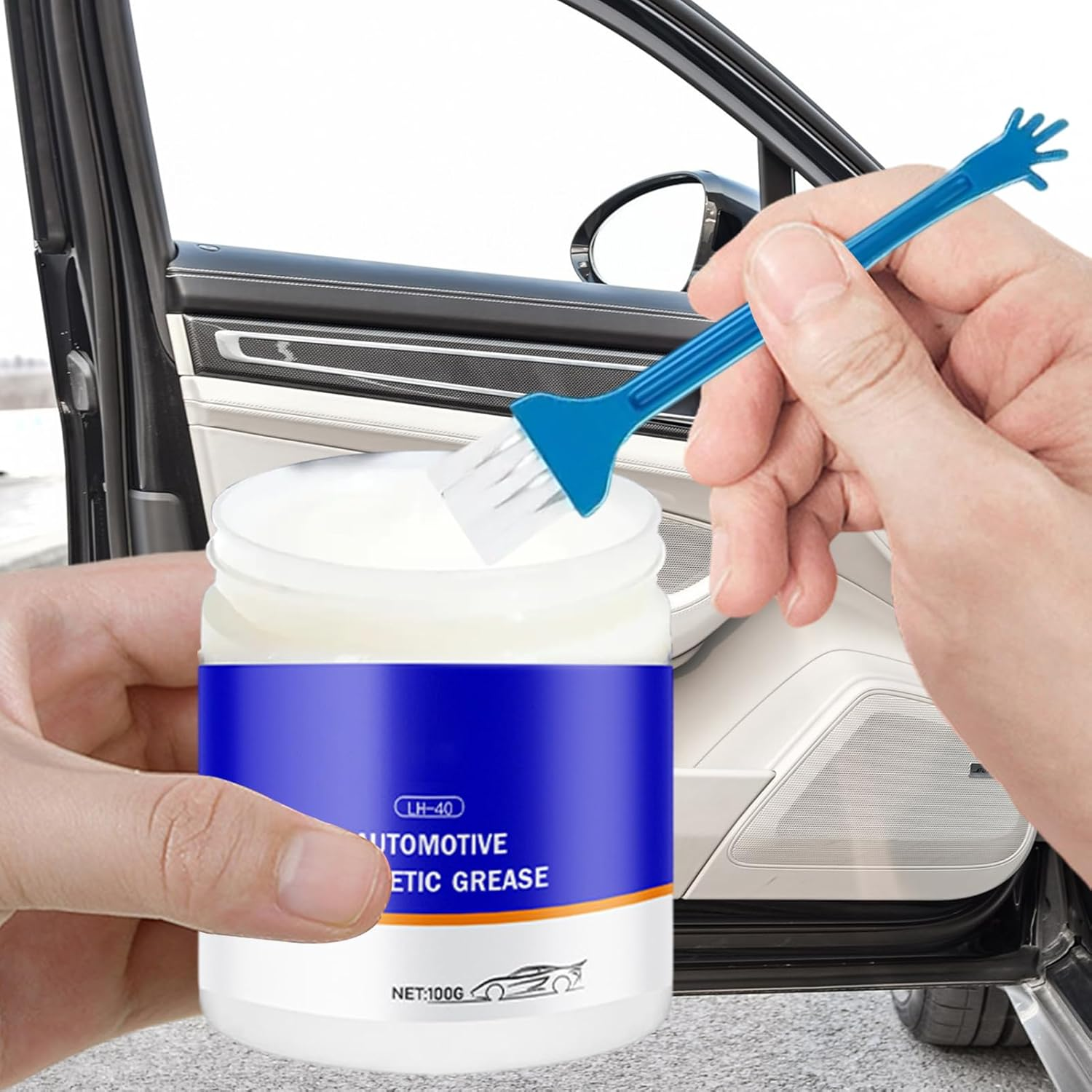 Sunroof Lubricant - Auto Grease Greasing & Cleaning Multi-Purpose Car Interior | Smooth Waterproof Long Lasting Lubricant for Vehicle Door Hinges Window image number 4