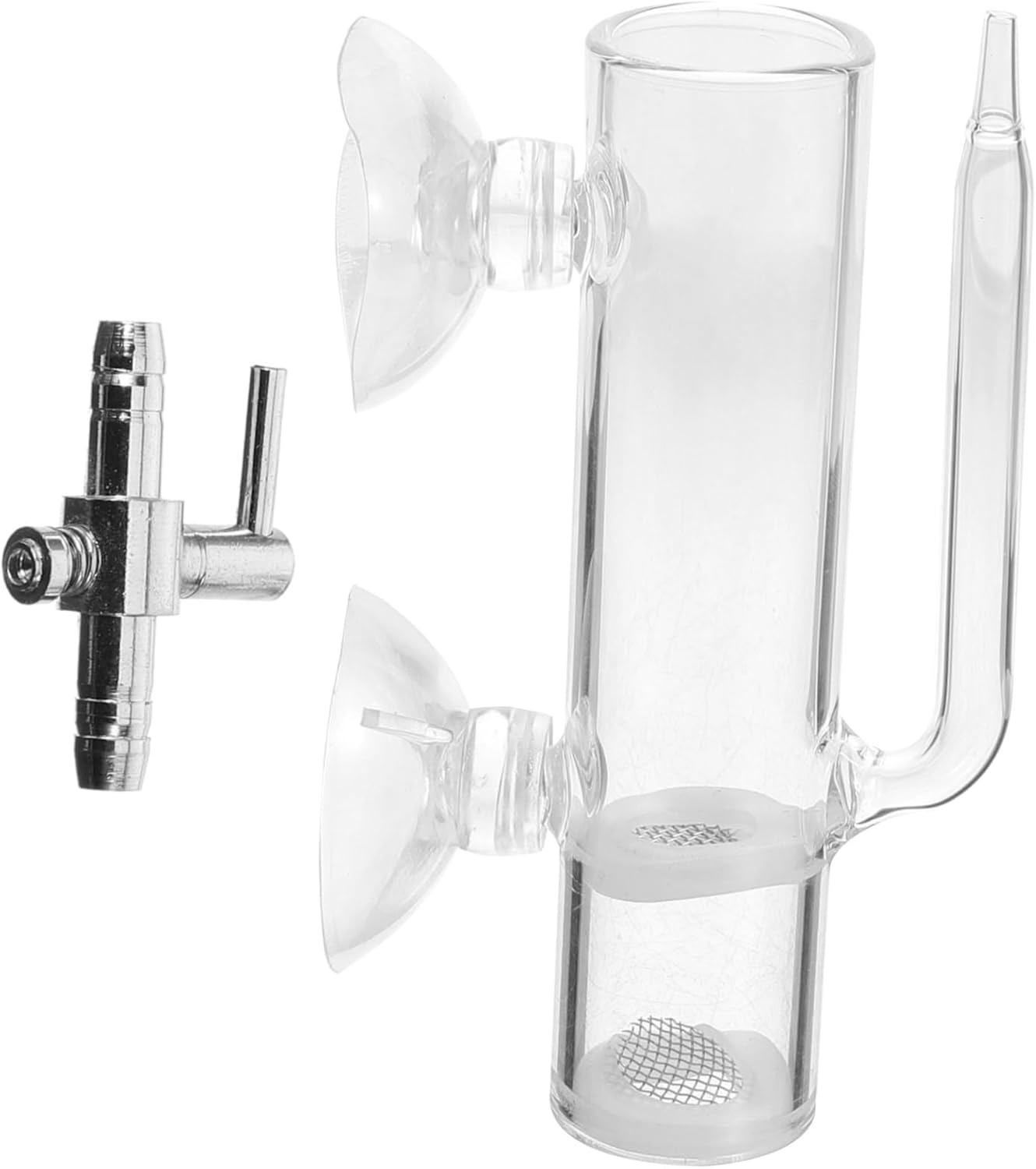 UPKOCH Glass Shrimp Hatchery Breeding Box with Airflow Filter, Aquarium Isolation Case for Brine Shrimp Eggs and Fish Fry Nursery, Glass Breeder Tank for Aquatic Pets image number 1