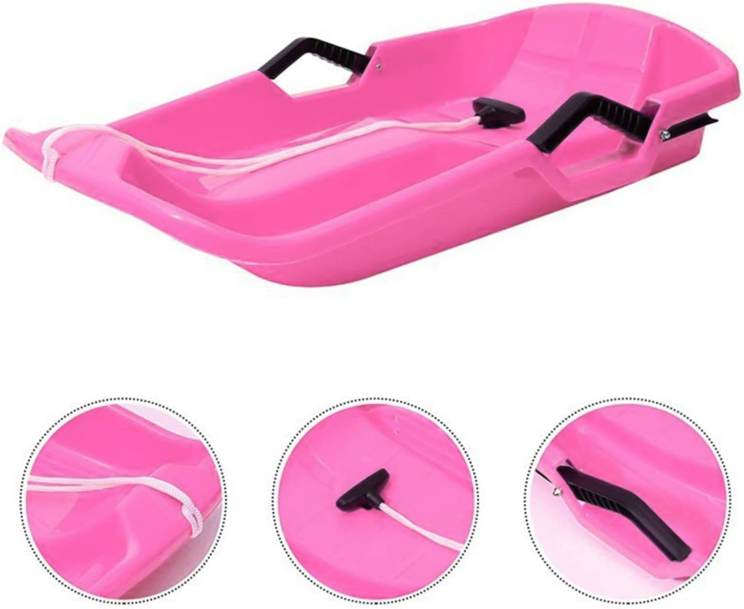 Rockible Durable Snow Sledges Toboggan Grass Sand Downhill Sliding Sledge Sleigh image number 2