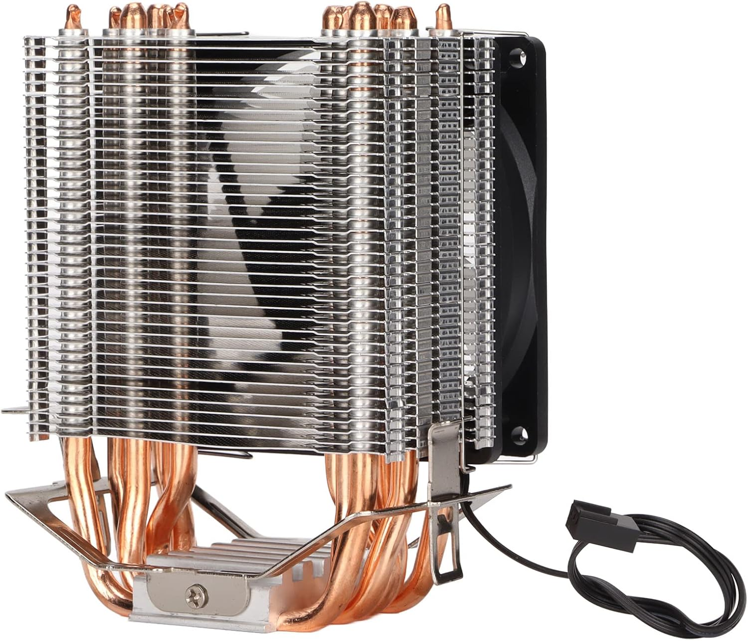 Bewinner RGB CPU Air Cooler with Lighting Effect - Silent Design, Universal Compatibility, 90X90X25Mm Computer Cooling Fan (Single Pack) image number 4