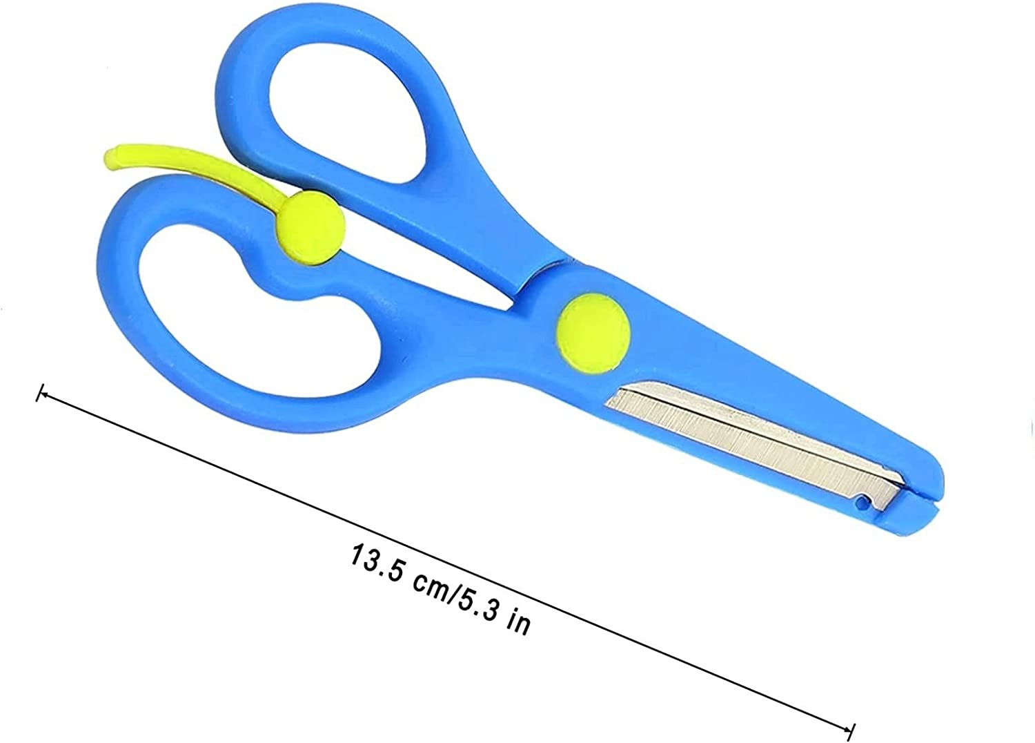 HIGHROCK 3Pcs Plastic Scissors for Kids, Safety Craft Scissors Handle Pre-School Training Scissors Children Art Craft Scissors image number 1