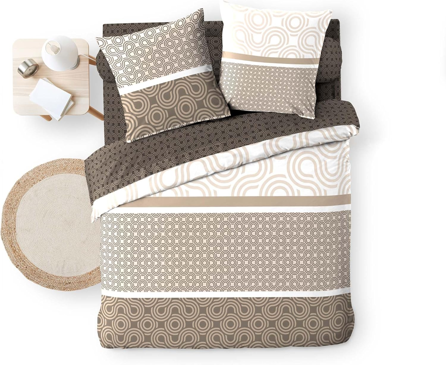 Douceur D'Int&eacute;rieur, 6-Piece Bedding Set (240 X 220 Cm) Pasha, 100% Cotton