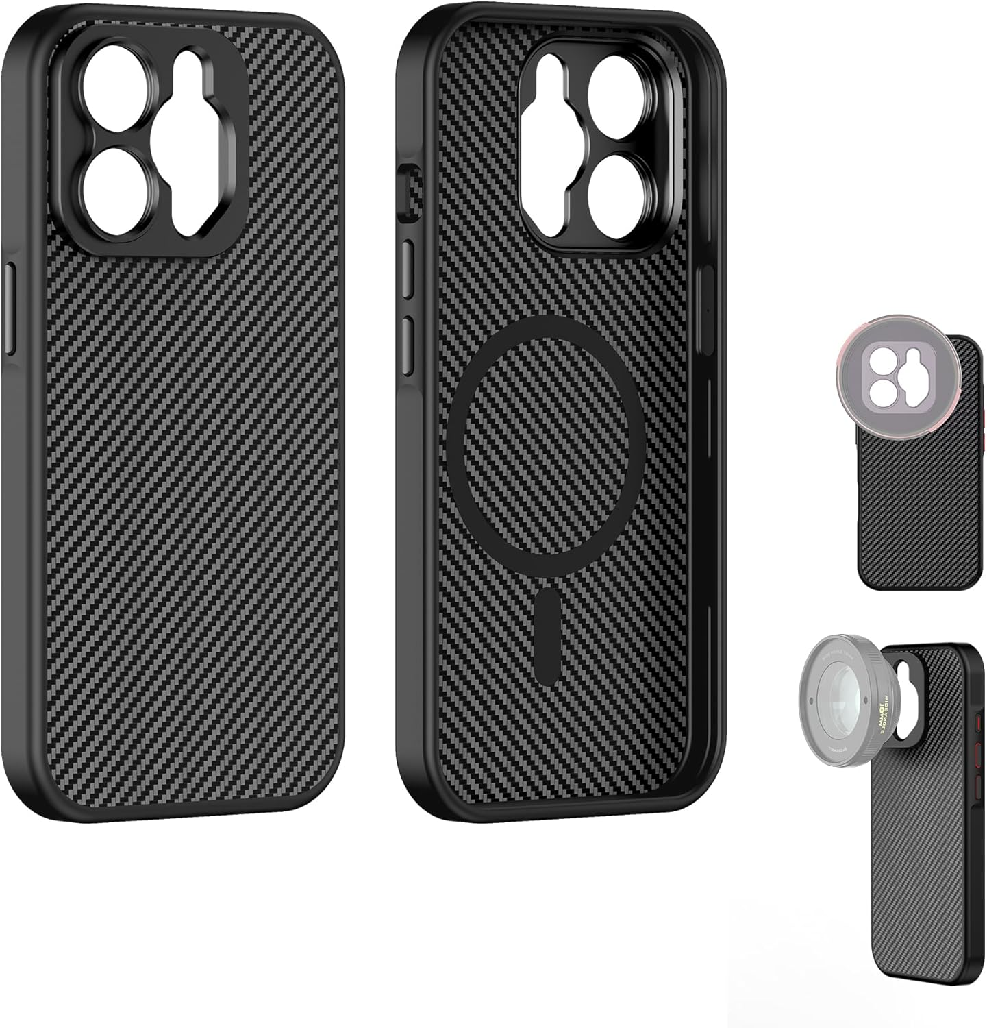 FREEWELL Pro Filmmaker Case for Iphone 14 Pro - Magnetic Filter Mount & 17Mm Lens Slot Black image number 5