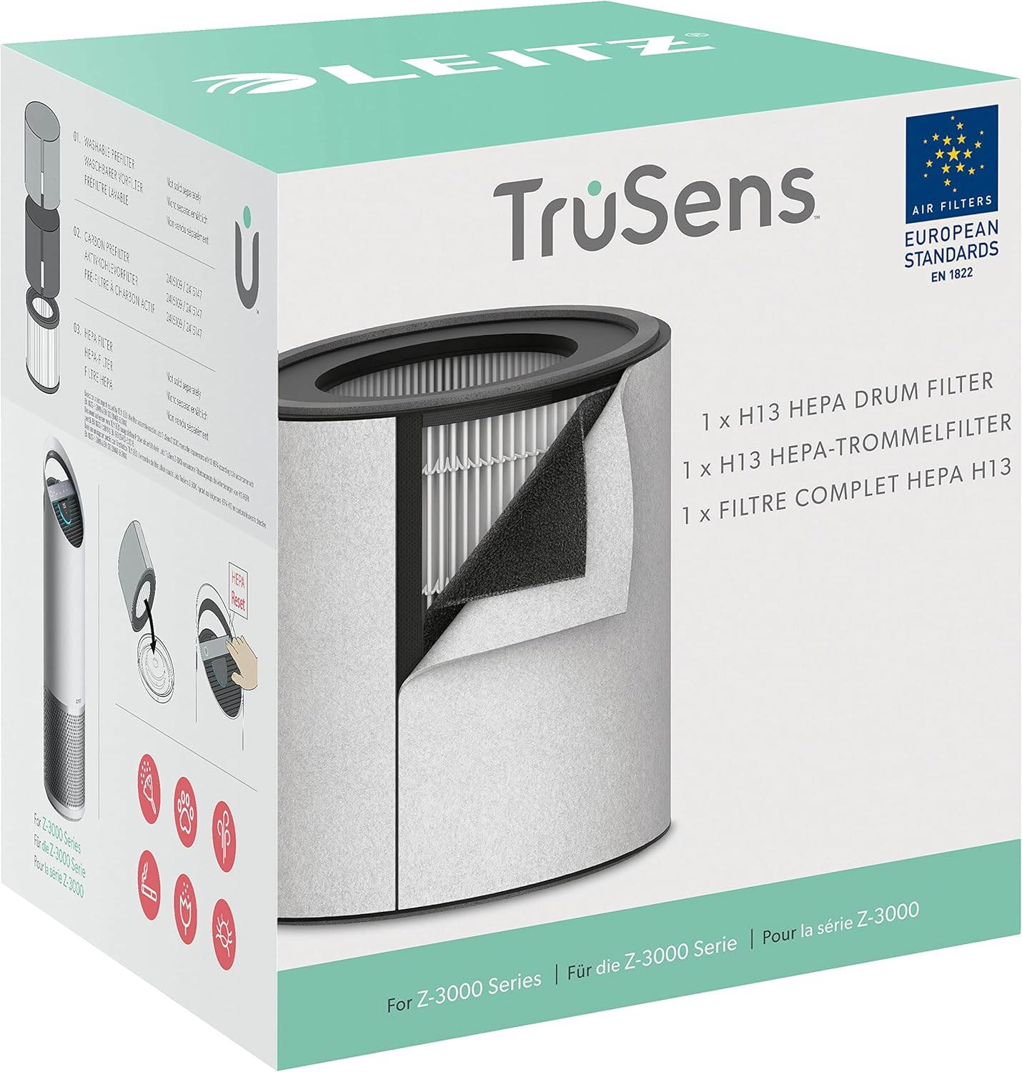 Leitz Filter for Air Purifier, Black, One Size