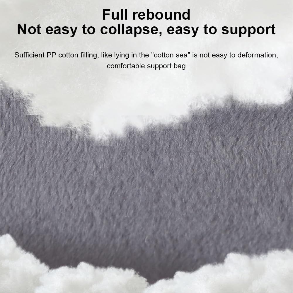 U-Shape Full Body Pillow, Adjustable Memory Foam Pregnancy Pillow for Sleeping, Full Body Pillows for Adults Sleeping, Belly and Back Support, Maternity Pillow with Removable Cover image number 1