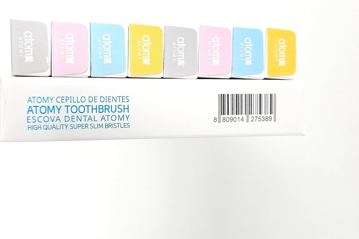 Atomi Atomy Atom美 White Antibacterial Toothbrush 8 Pack image number 1