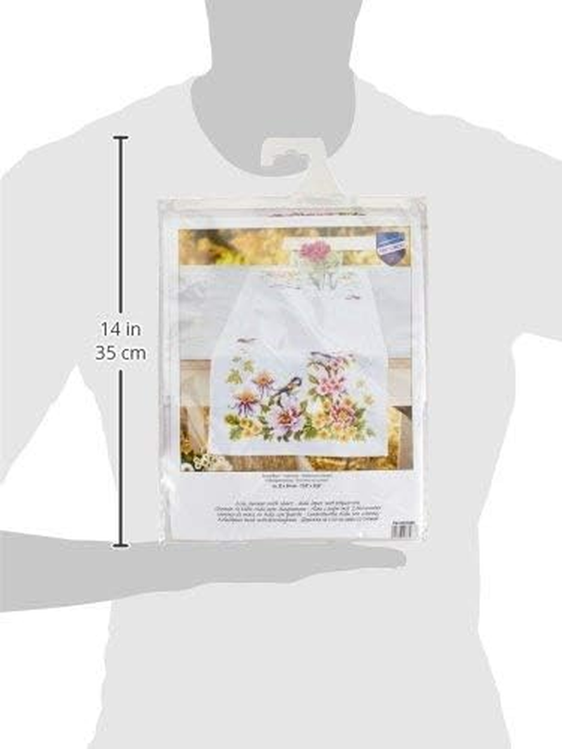Vervaco Counted Cross Stitch Kit: Runner: Spring Mood, 100% Cotton Multi-Colour, 80 X 2 X 20 Cm