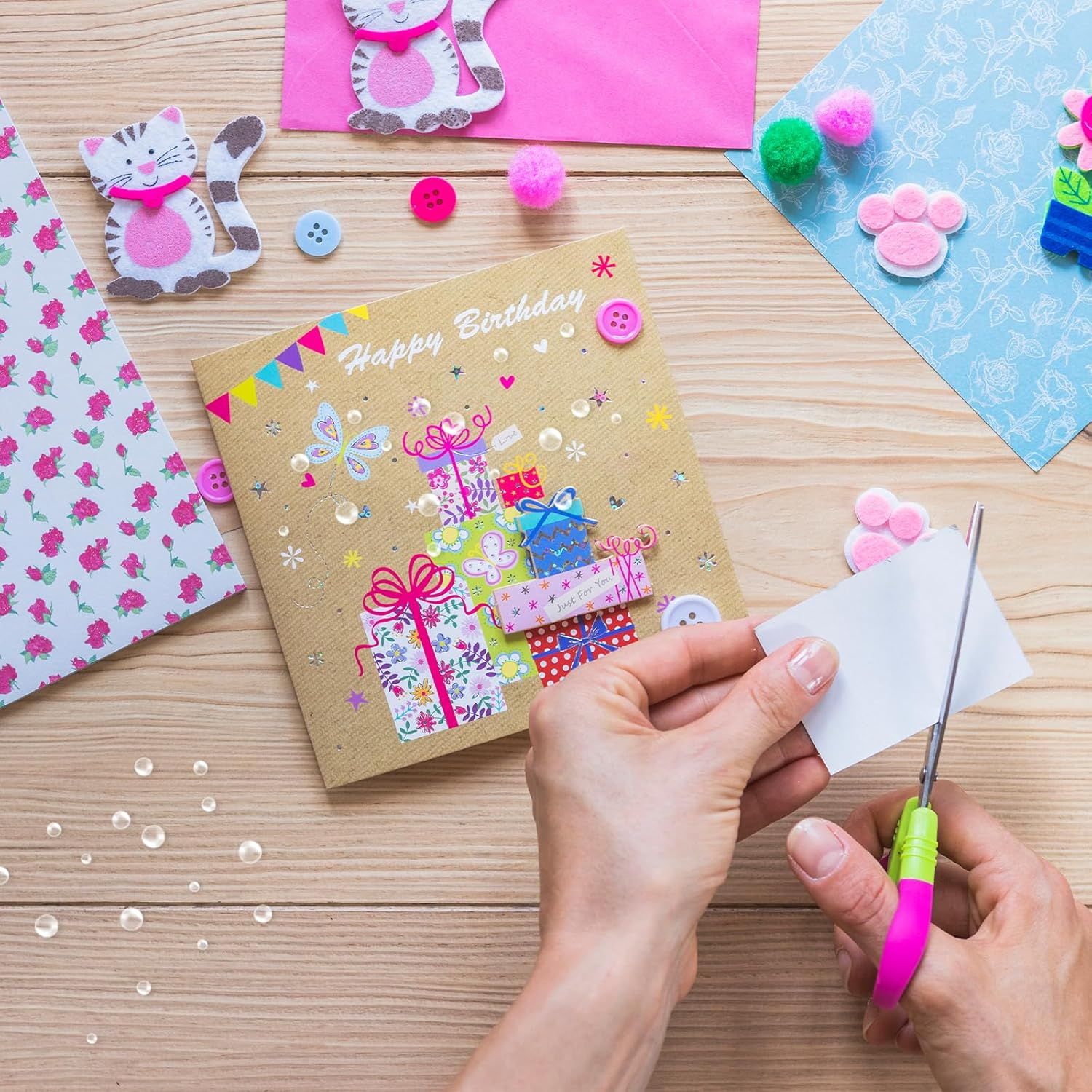 BEZANU Dewdrop Embellishments, 350 PCS Acrylic Clear Cabochons for DIY Crafts, Decor Accessories (4 Size) image number 4