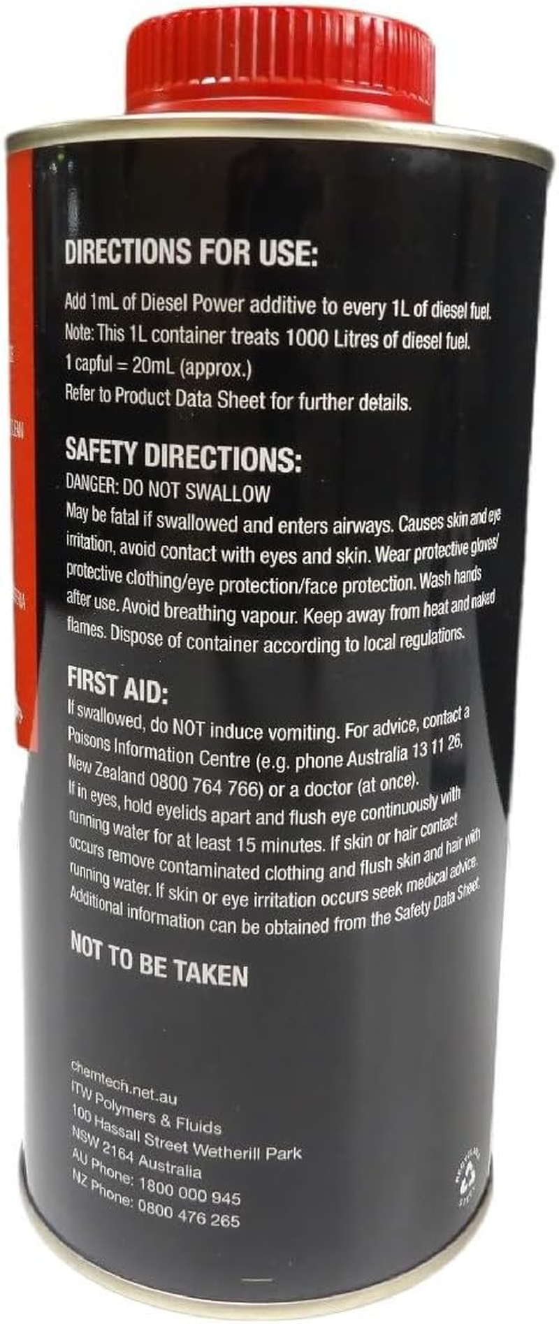 Diesel Power Fuel Additive 1 Litre image number 1