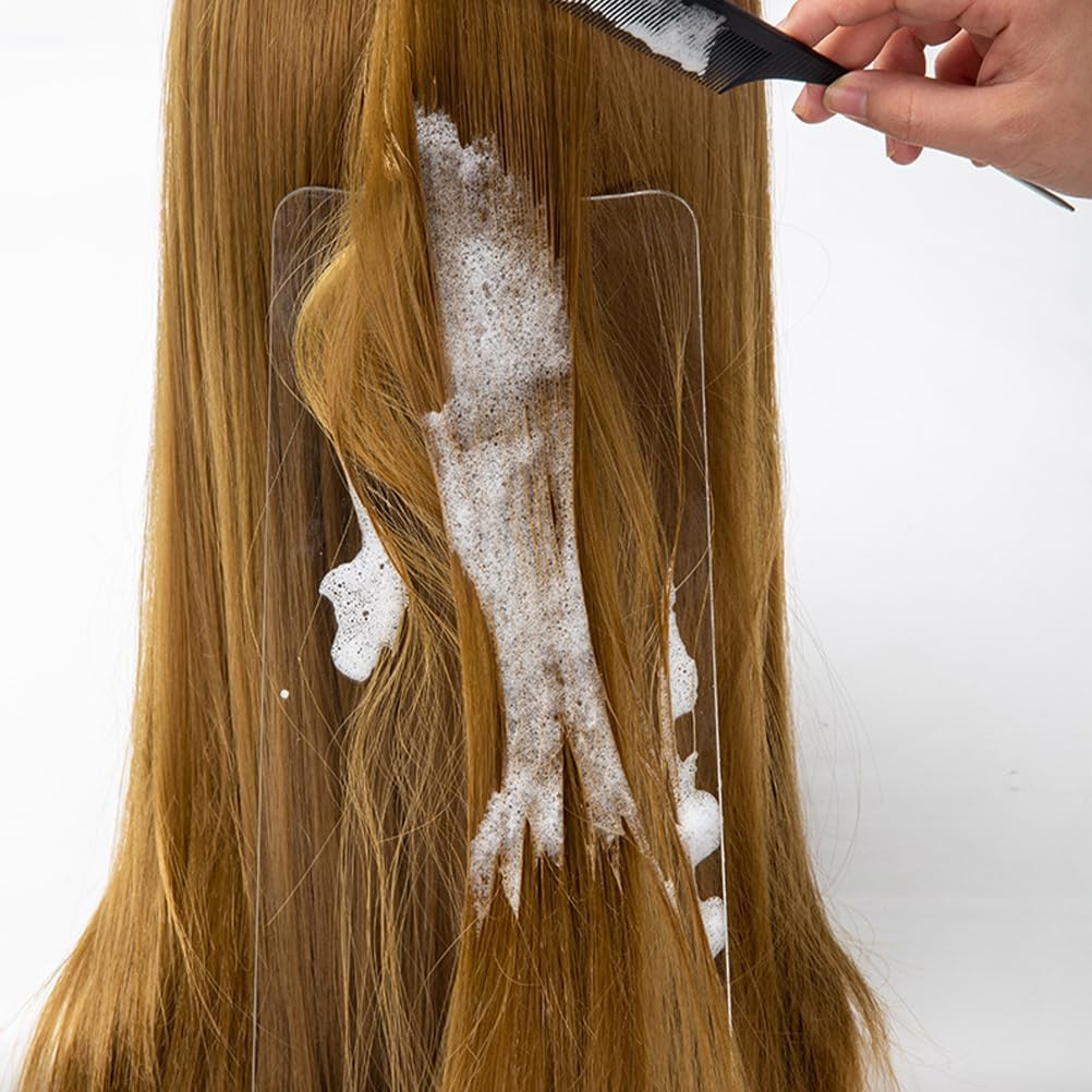 Transparent Hair Styling Board 2 Pieces Lightweight Coloring Tool for Professional Hairstyle at Home