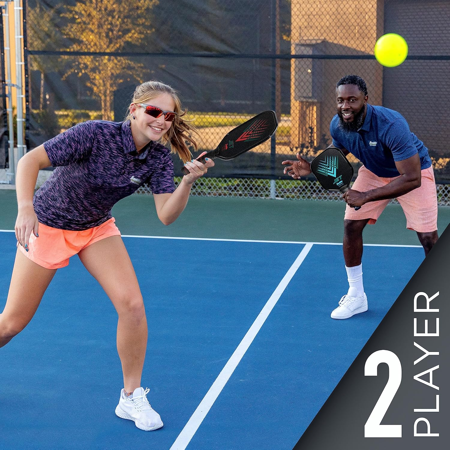 Franklin Sports Beginner Pickleball Sets - 2 + 4 Player Sets - Aluminum Paddles + X-40 Pickleballs - USA Pickleball (USAPA) Approved