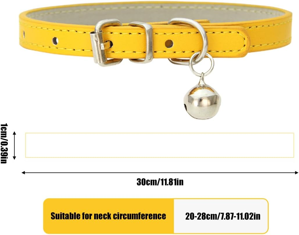 2 Pieces Padded Leather Dog Collar, Breathable, Durable Leather Dog Collar with Adjustable Rustproof Metal Buckle for Small, Leather, Simple, Robust image number 1