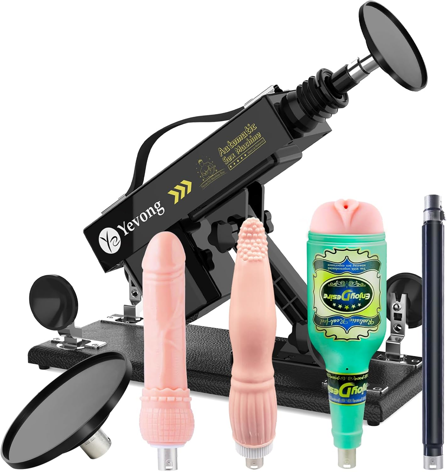 Automatic Sex Machine Thrusting Machine for Male and Femal Love Machine Adult Sex Toy 3XLR Connector Thrusting Dildo Machinegun for Senior Player Thruster with 5 Attachments image number 4