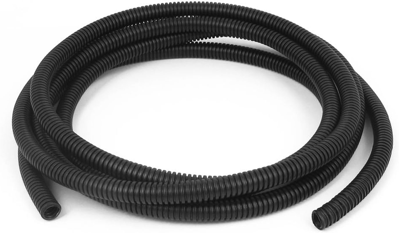 Aexit Flexible (Electrical Equipment) Corrugated Tube Hose Cable Tubing 3Meter 8Mm Inner (41Ry705Qf357) Dia Black