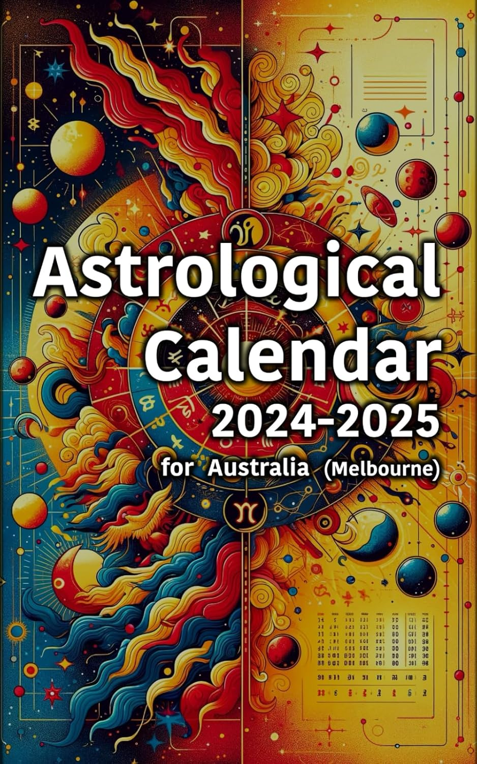 Astrological Calendar 2024-2025 for Australia (Melbourne)