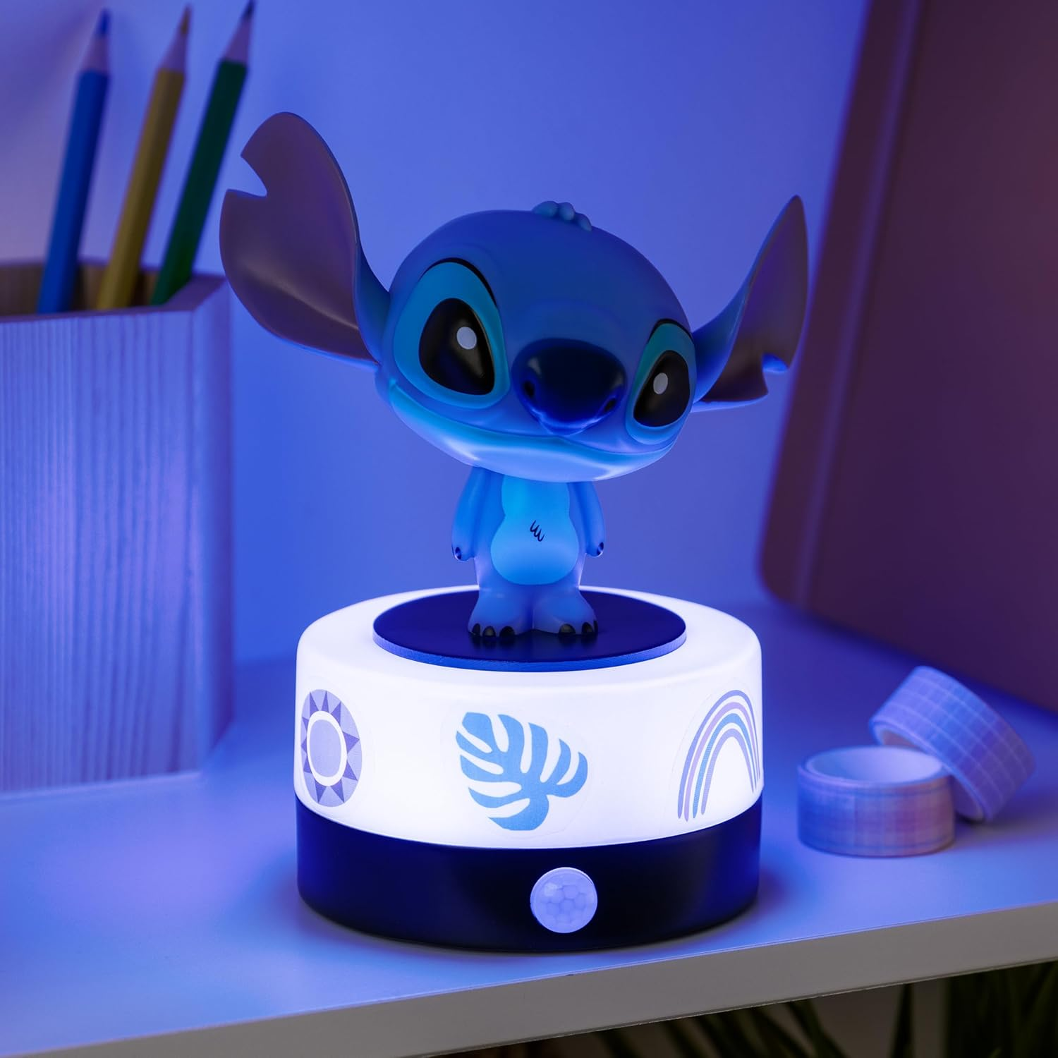 Paladone Disney Stitch Motion Sensor Room Guard and Night Light, Officially Licensed LED Lamp and Security Alarm for Kids Bedrooms, Teenagers, Home, Gift Idea image number 5