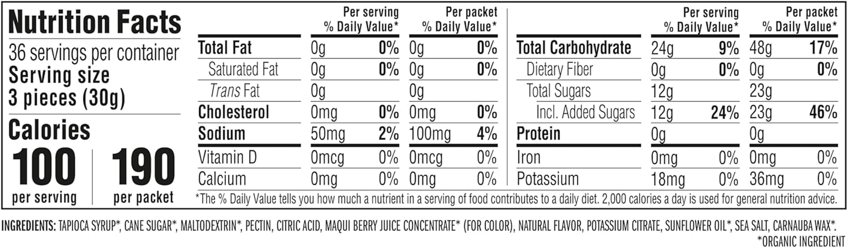 CLIF BLOKS - Mountain Berry Flavour - Energy Chews - Non-Gmo - Plant Based - Fast Fuel for Cycling and Running - Quick Carbohydrates and Electrolytes - 60G. (18 Count)