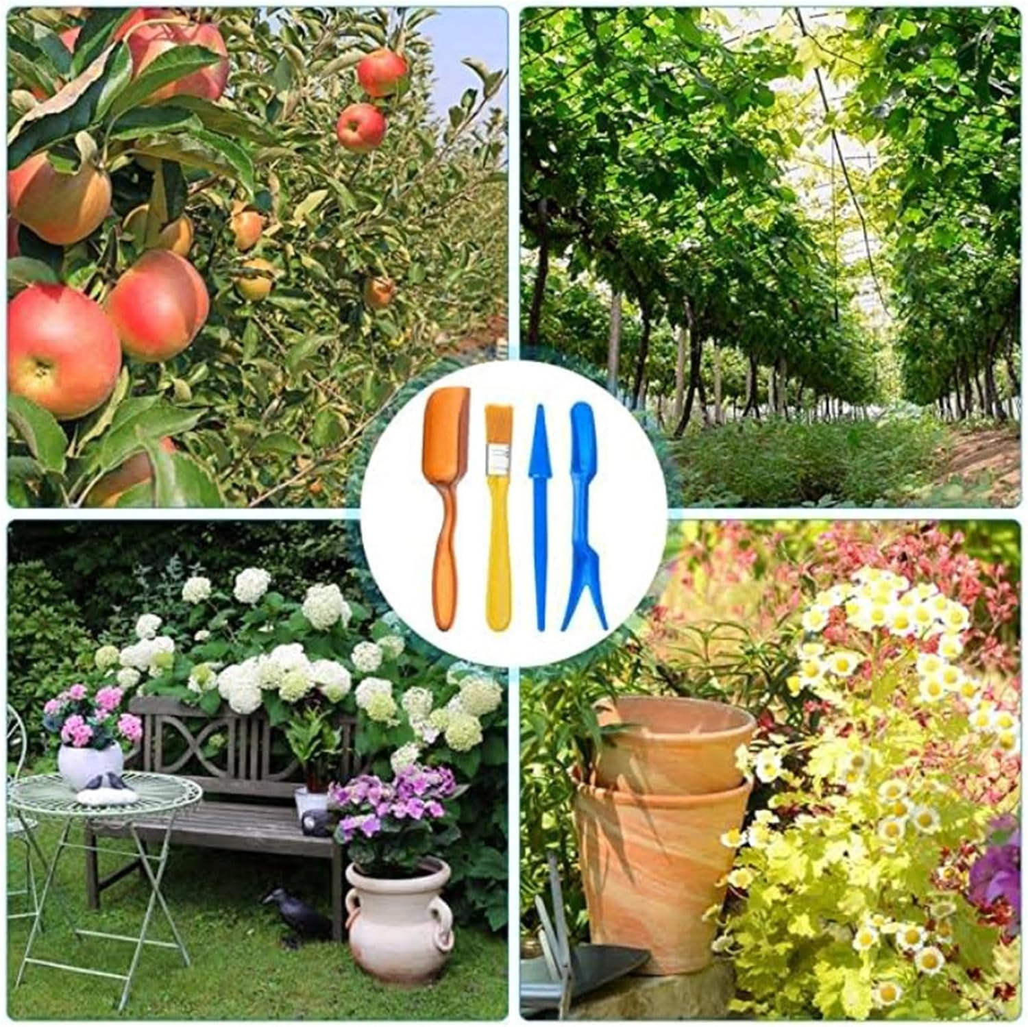 JMEDIC Gardening Tool Set - Garden Plants Transplanting Supplies - Garden Plants Transplanting Supplies, Multifunctional Bonsai Tool Kit for Potting image number 1