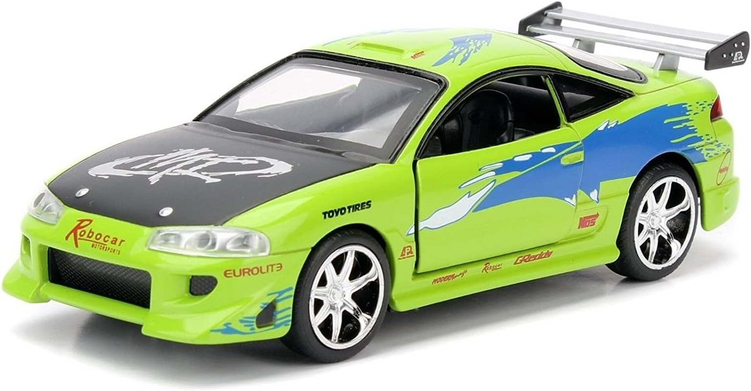 Jada Toys Fast and Furious 95 Mitsubishi Eclipse 1:32 Scale Hollywood Ride Diecast Vehicle image number 2