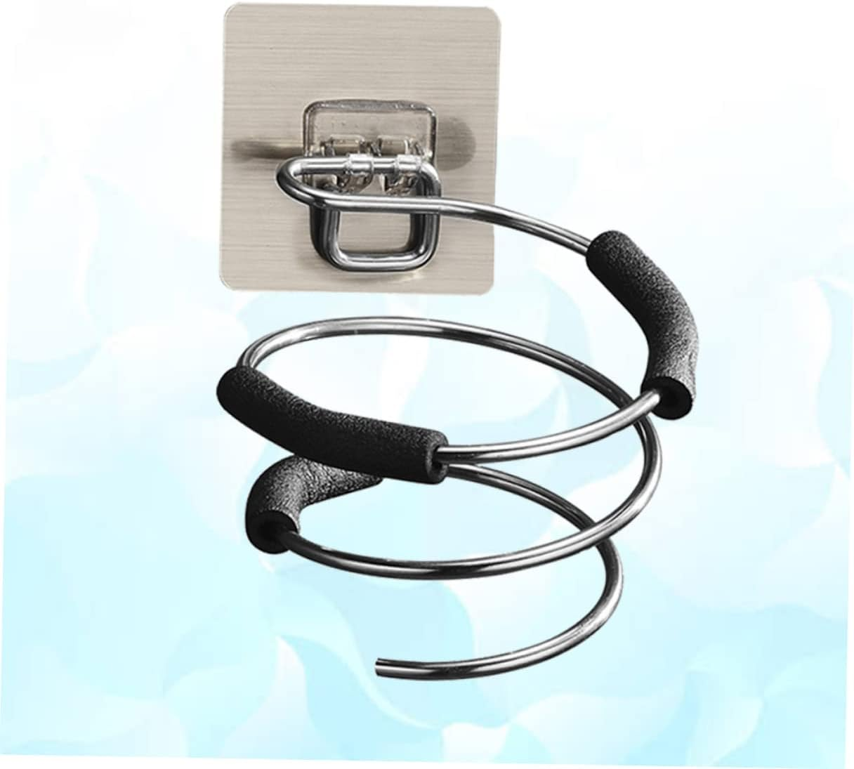 FRCOLOR 2Pcs Hair Dryer Holder Bathroom Shower Organizer Wall-Mounted Rack Space-Saving Tidy Home