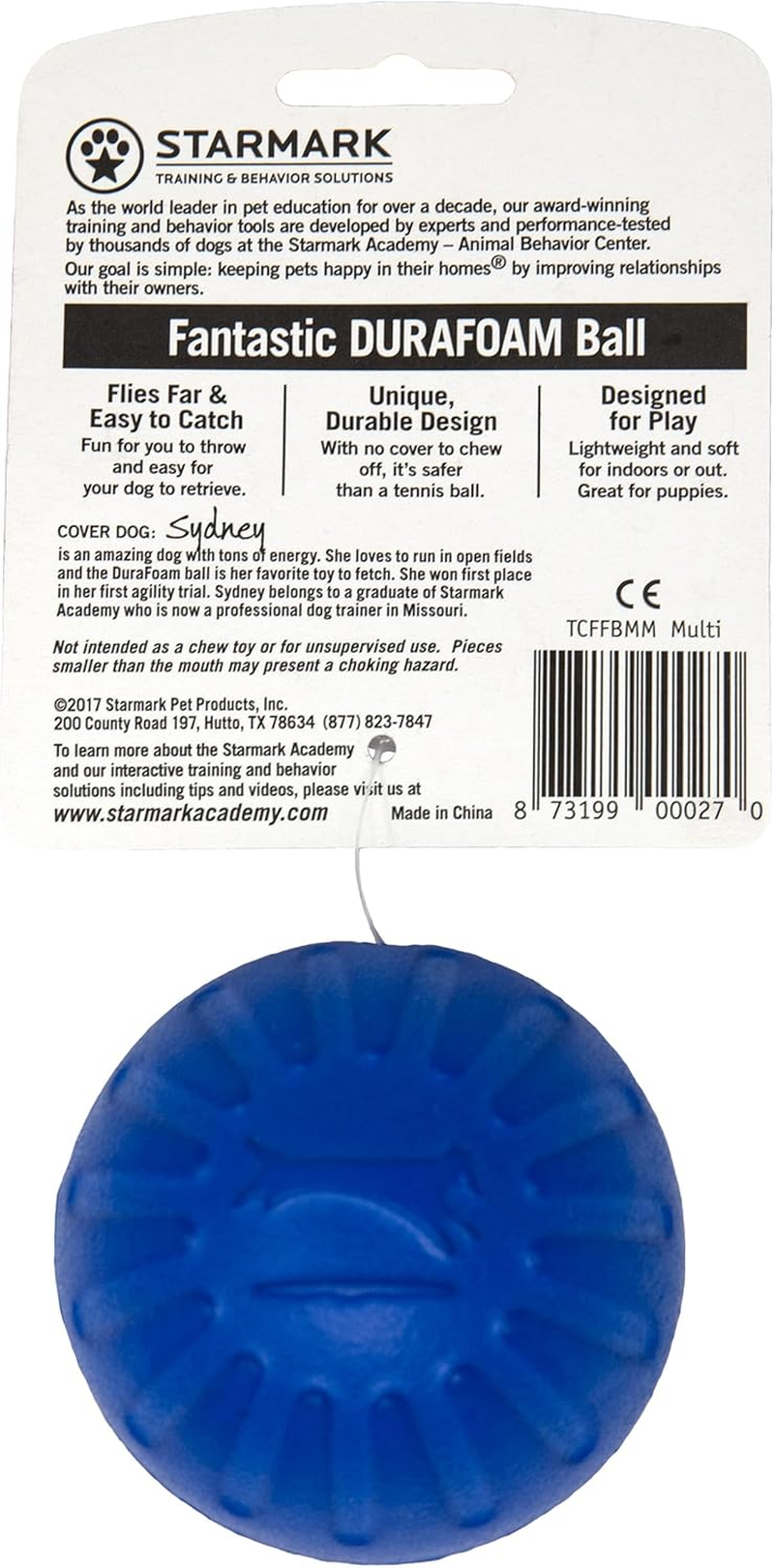 Starmark Ball Dog Toy, Medium image number 1