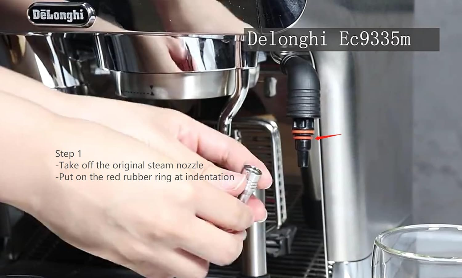 Steam Nozzle Tip for Delonghi Stilosa EC260, Replacement Steam Wand Tip for Delonghi Steamer Upgrade - 3 Hole image number 4